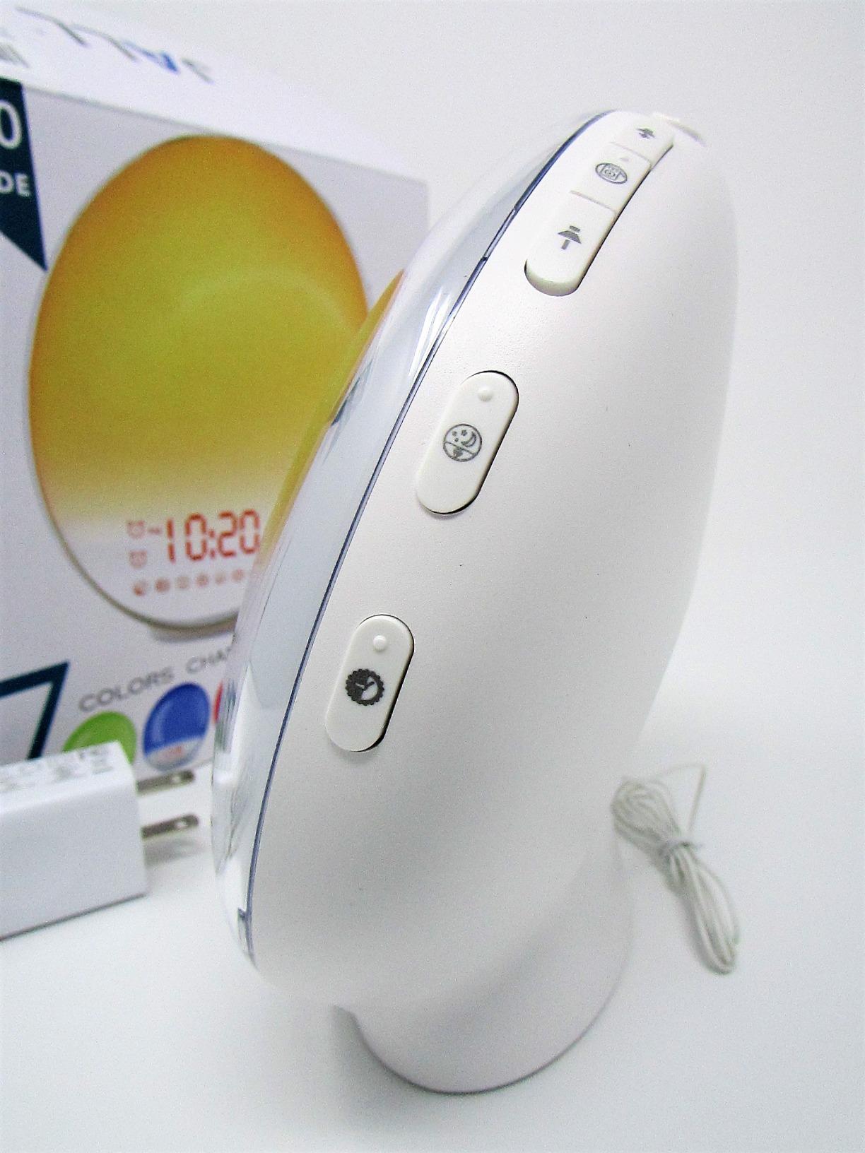 JALL Full-Screen Wake Up Light Sunrise Alarm Clocks for Bedrooms, White Noise Machine for Heavy Sleepers & Kids, 25 Natural Sounds, Dual Alarms, FM Radio, 17 Dimmable Colors, Bluetooth Speaker customer photo 1