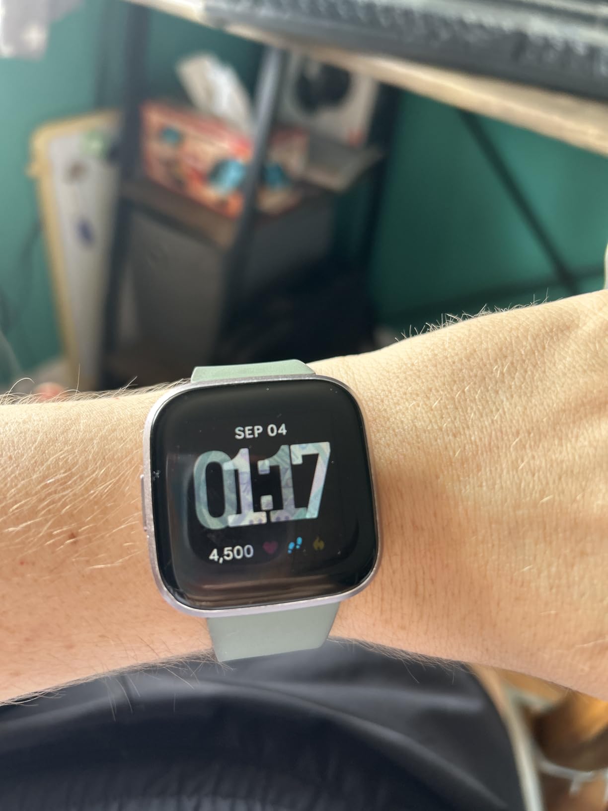 Fitbit Versa 2 Health & Fitness Smartwatch with Heart Rate, Music, Alexa Built-in, Sleep & Swim Tracking, Stone/Mist Grey, One S (Renewed) customer photo 2