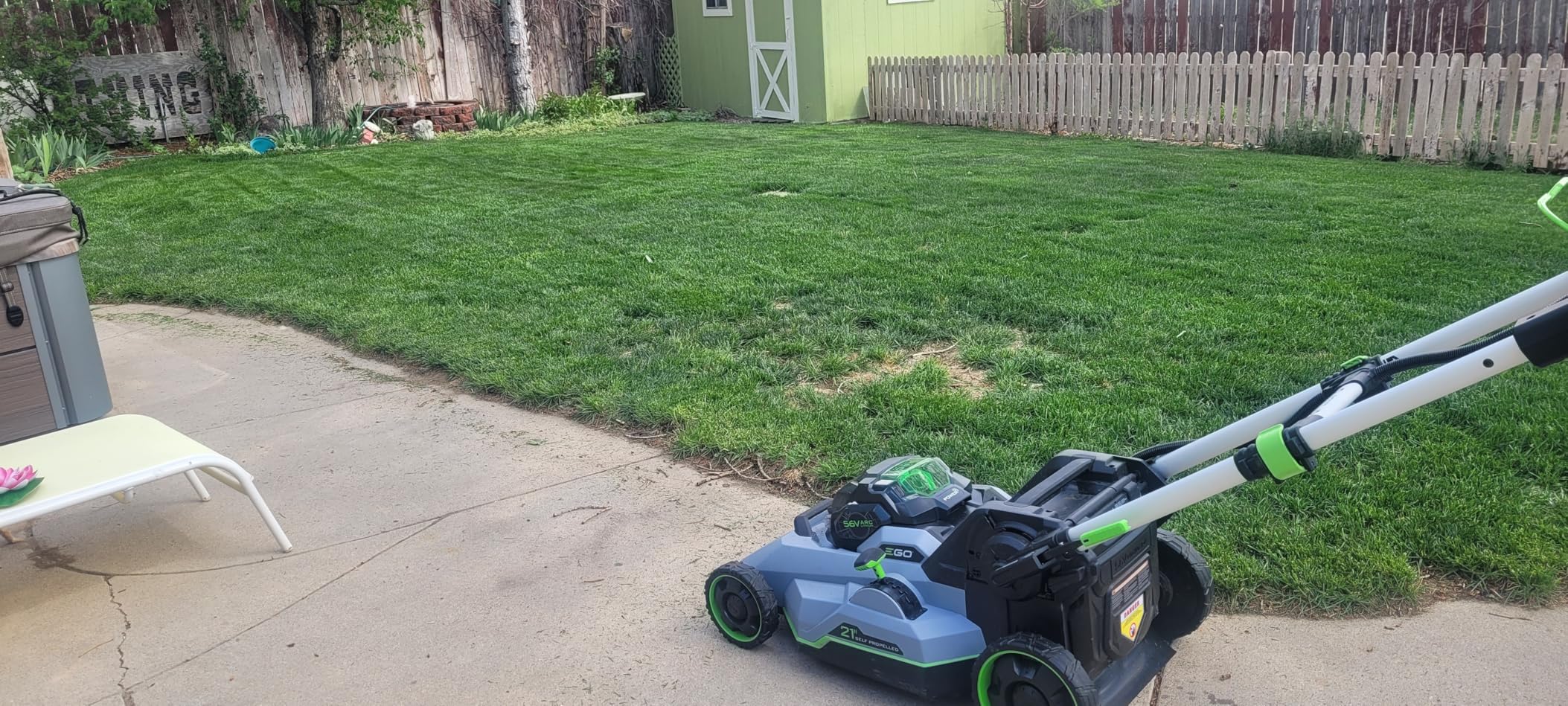 EGO POWER+ Electric Lawn Mower, Self-Propelled Cordless with Select Cut and Touch Drive, Includes 56V 7.5Ah Battery and Rapid Charger - LM2135SP customer photo 1