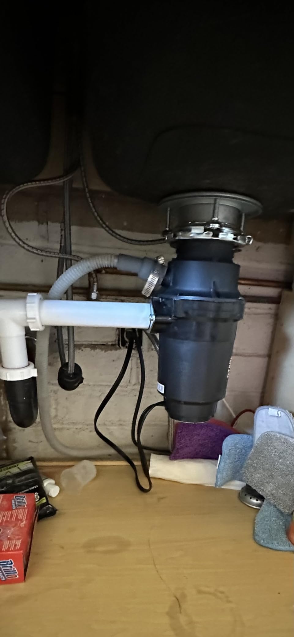 Moen Black EX Series Host Series 3/4 Horsepower Improved Installation Garbage Disposal, EX75C customer photo 1
