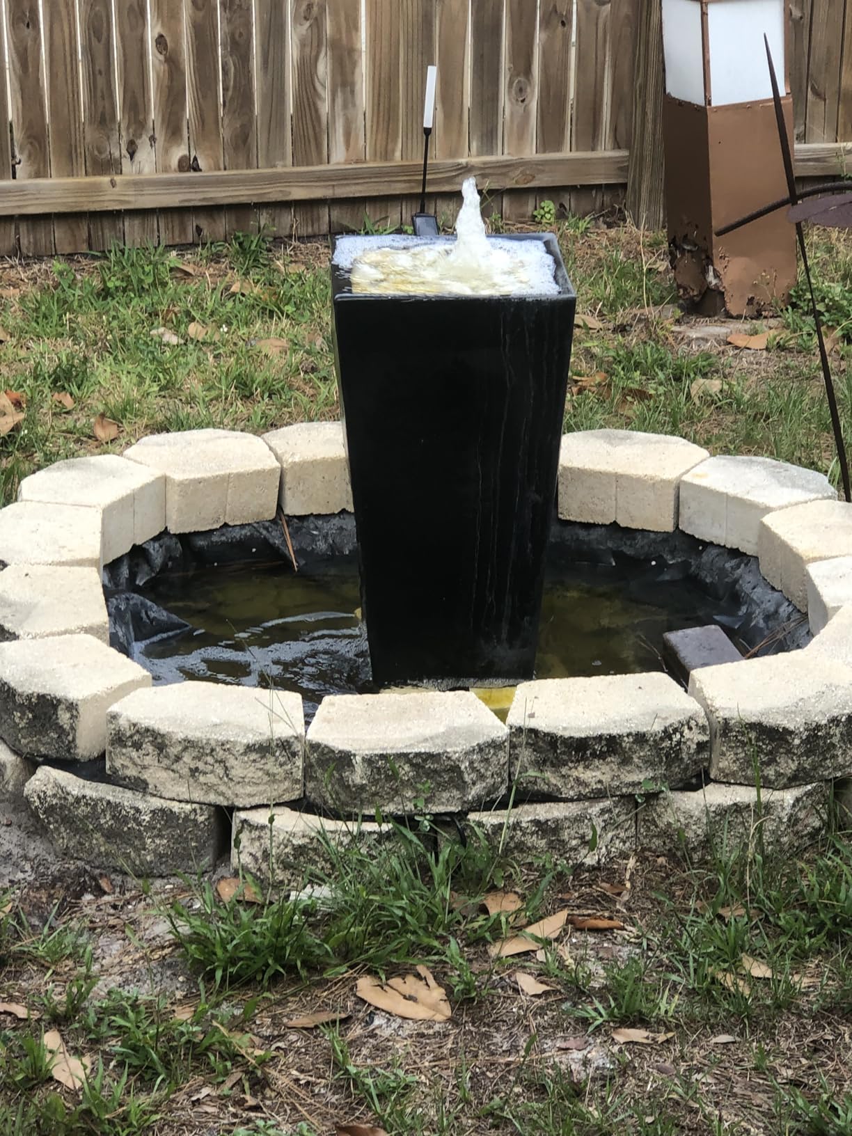 UWIOFF Pond Liner, 20 Mil 7 x 10 Feet Pond Liners for Outdoor Ponds, Black HDPE Fish Pond Liner for Koi Ponds, Streams Fountains and Garden Waterfall customer photo 1