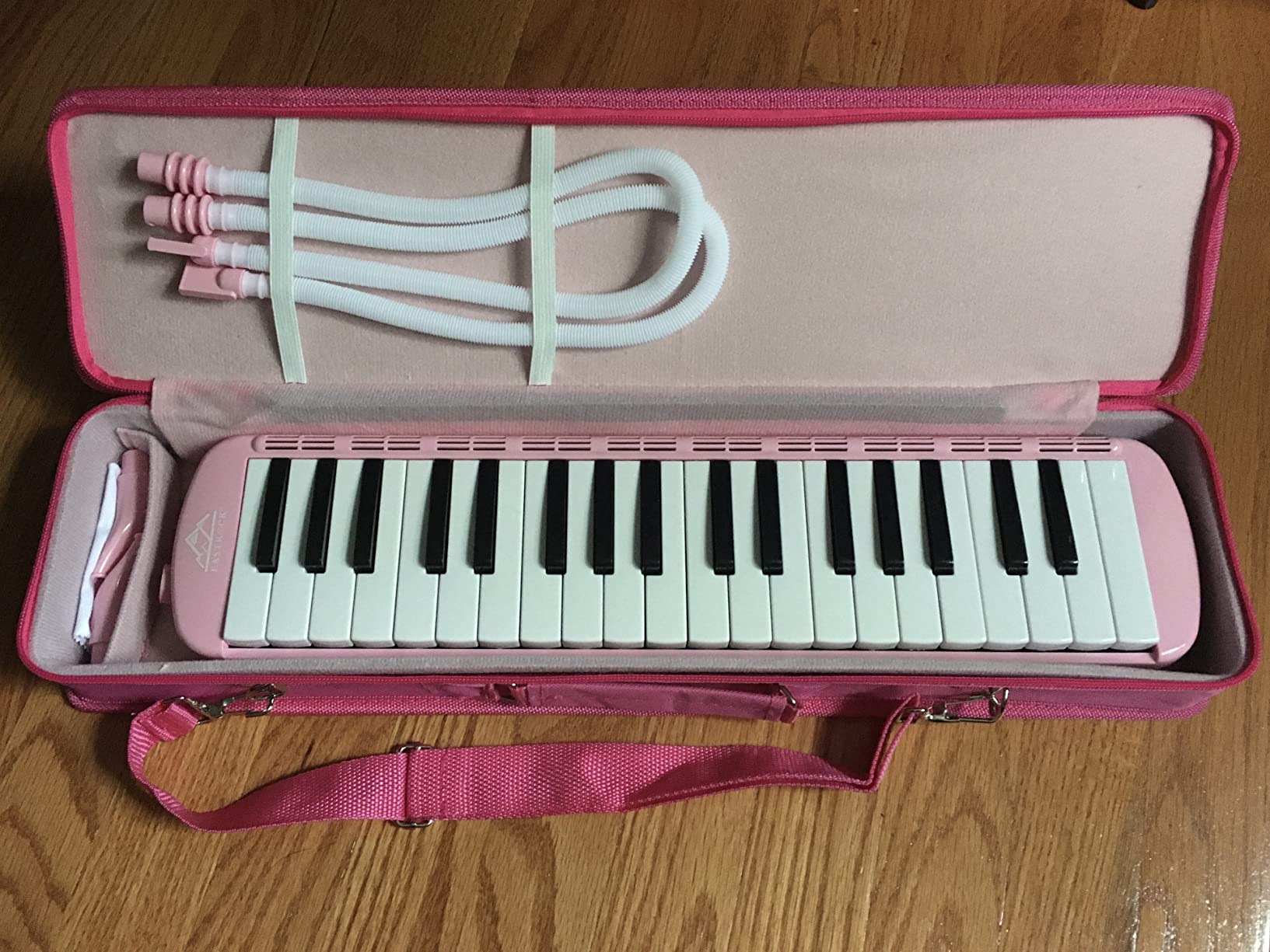 EastRock 37 Key Melodica Instrument Air Piano Keyboard Soprano style Pianica with Mouthpiece Tube Sets and Carrying Bag Black customer photo 2
