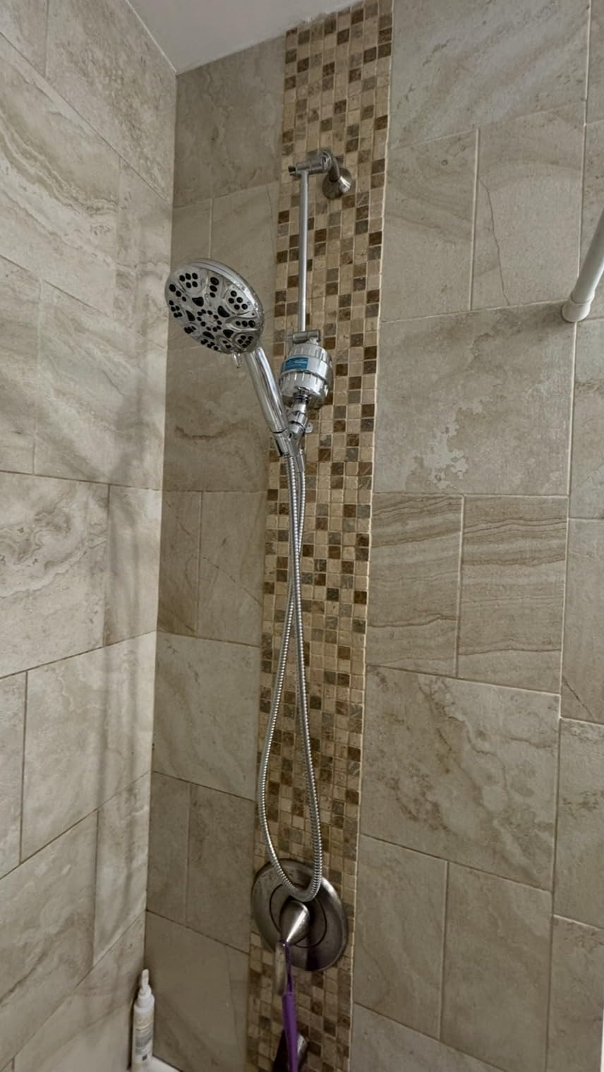 6-Mode High Pressure Handheld Shower Head Set, Consumer Reports Recommended HOPOPRO High Flow Hand Held Showerhead with 59 Inch Hose Bracket Teflon Tape Rubber Washers customer photo 2