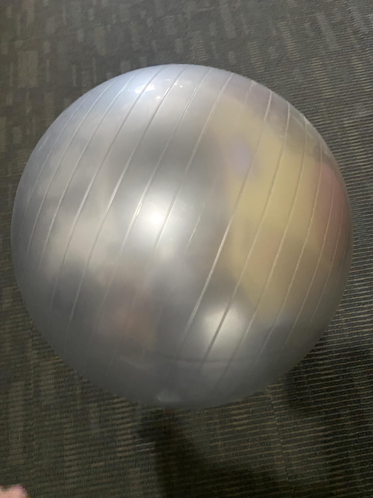 ZELUS 25in. Balance Ball | 660lb Inflatable Half Exercise Ball Wobble Board Balance Trainer w Nonslip Base | Half Yoga Ball Strength Training Equipment w 2 Bands, Pump, Extra Ball Included customer photo 2