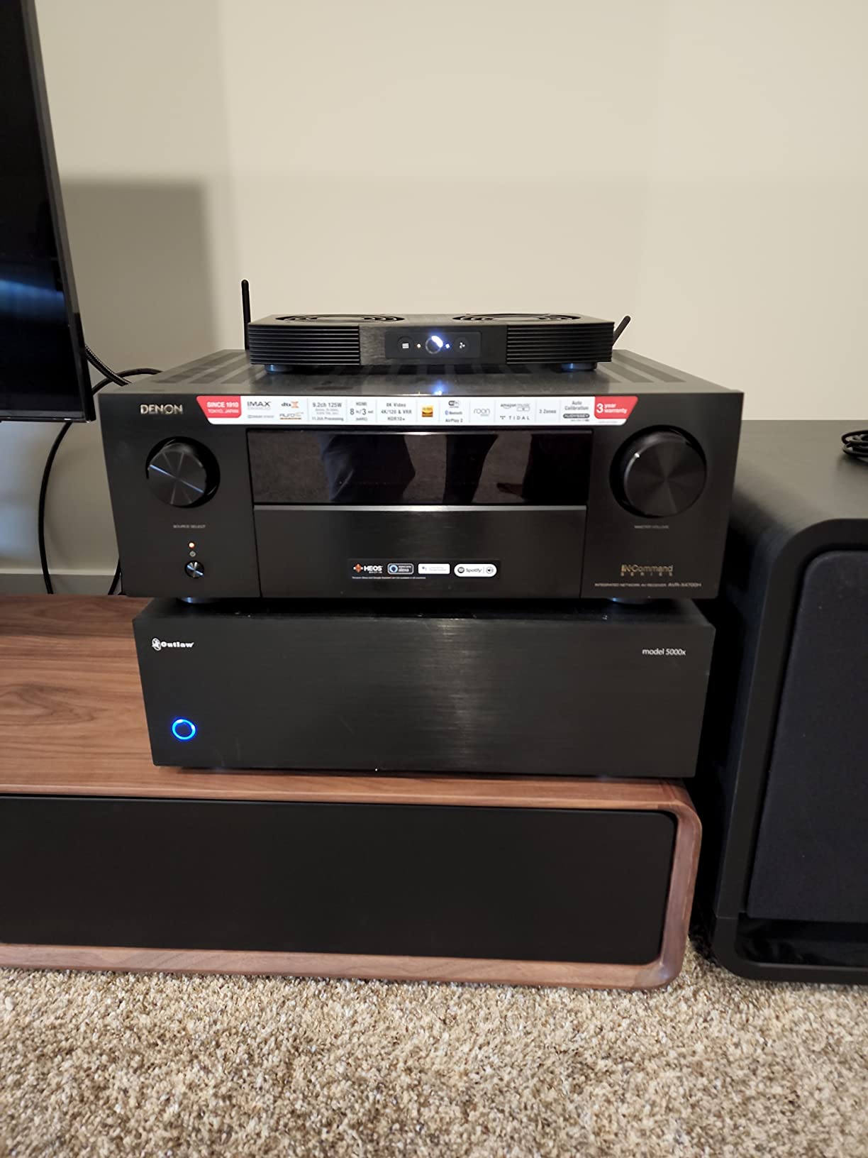 Outlaw Model 5000x 5000 x 5-Channel Power Amplifier | 5x120 Watts Continuous | High Current Amplifier | XLR & RCA Inputs customer photo 1