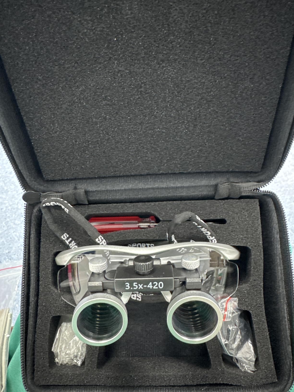 Dental Binocular Loupes 3.5 x 429mm Magnifier (Silver) customer photo 1