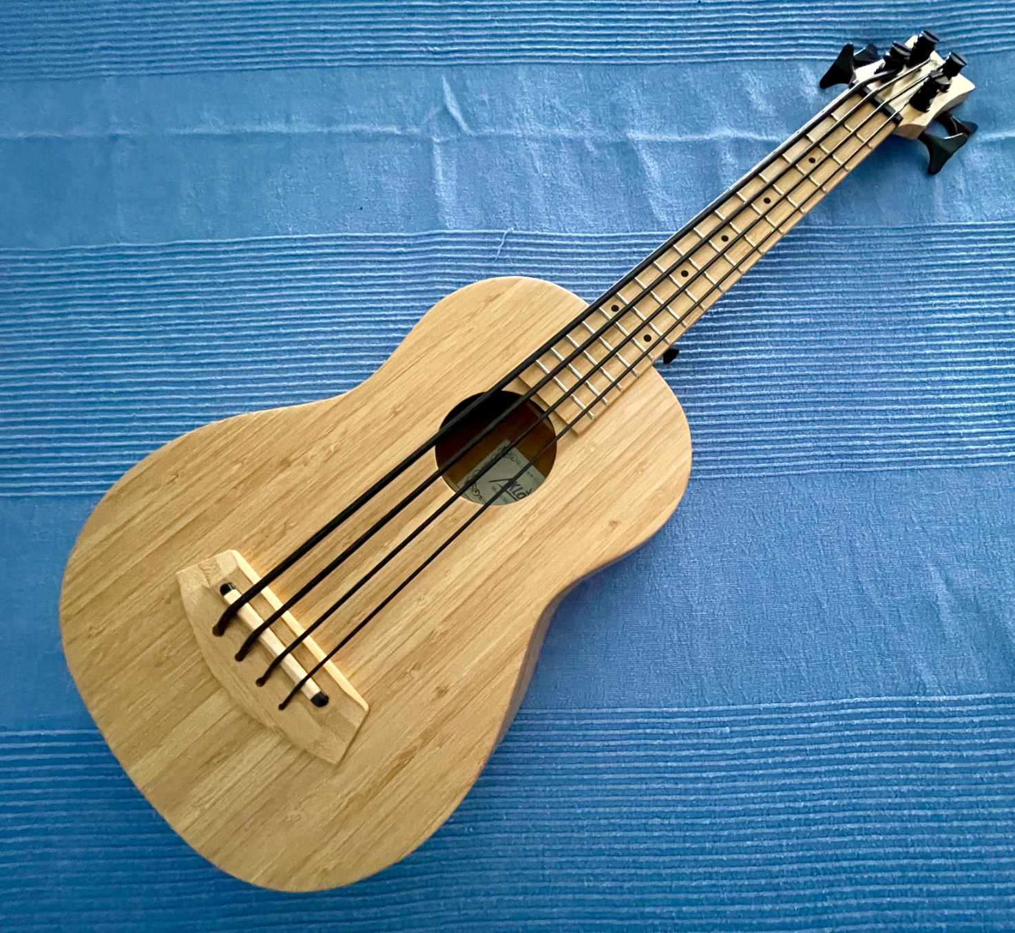 Electric Bass Ukulele, AKLOT Baritone Fretless Ukelele Bass Uke 30 inch Ebony African Blackwood Professional E-A-D-G with Gig Bag customer photo 1