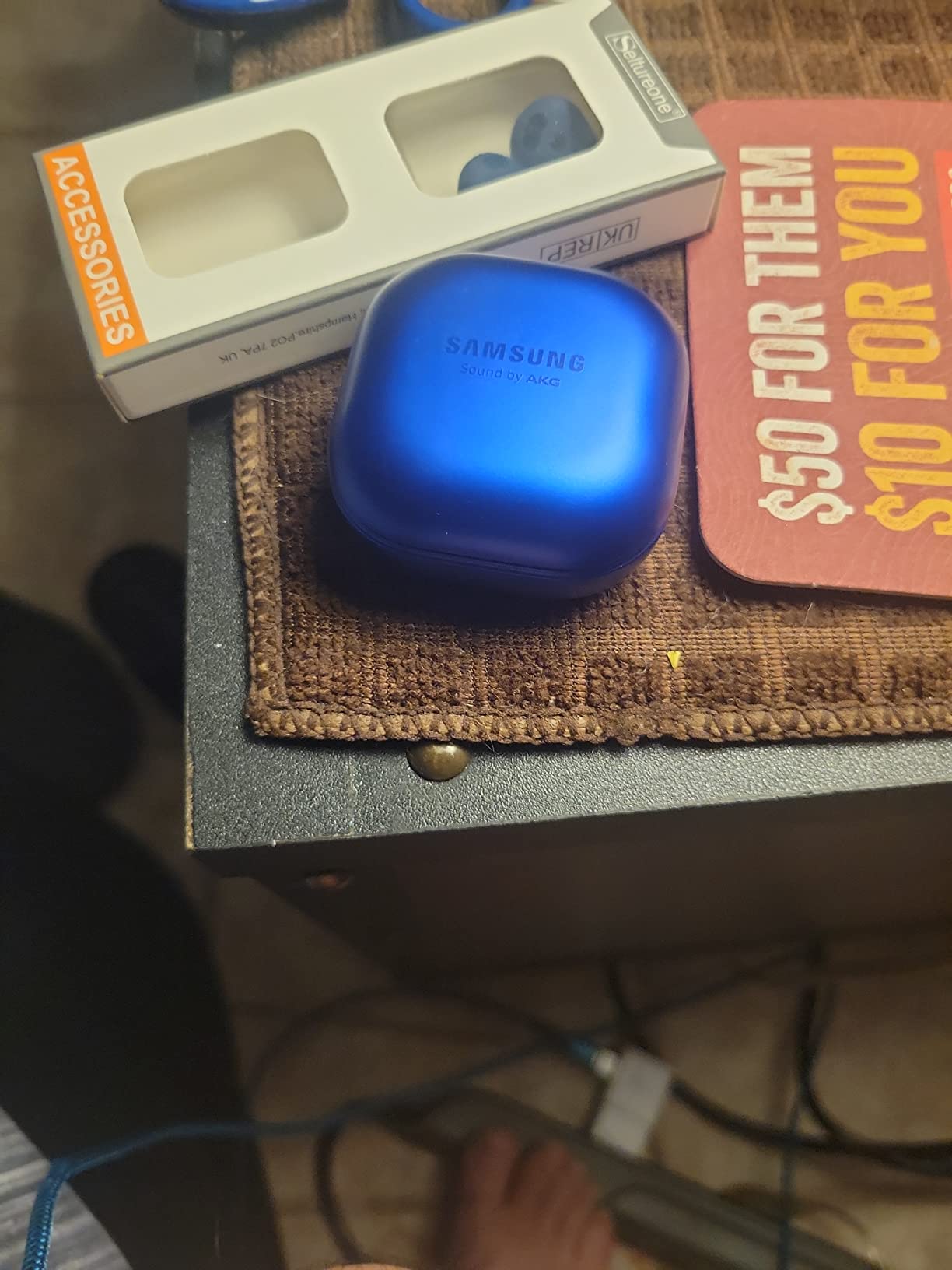 Samsung Galaxy Buds Live True Wireless Earbud Headphones - Mystic Blue (Renewed) customer photo 1