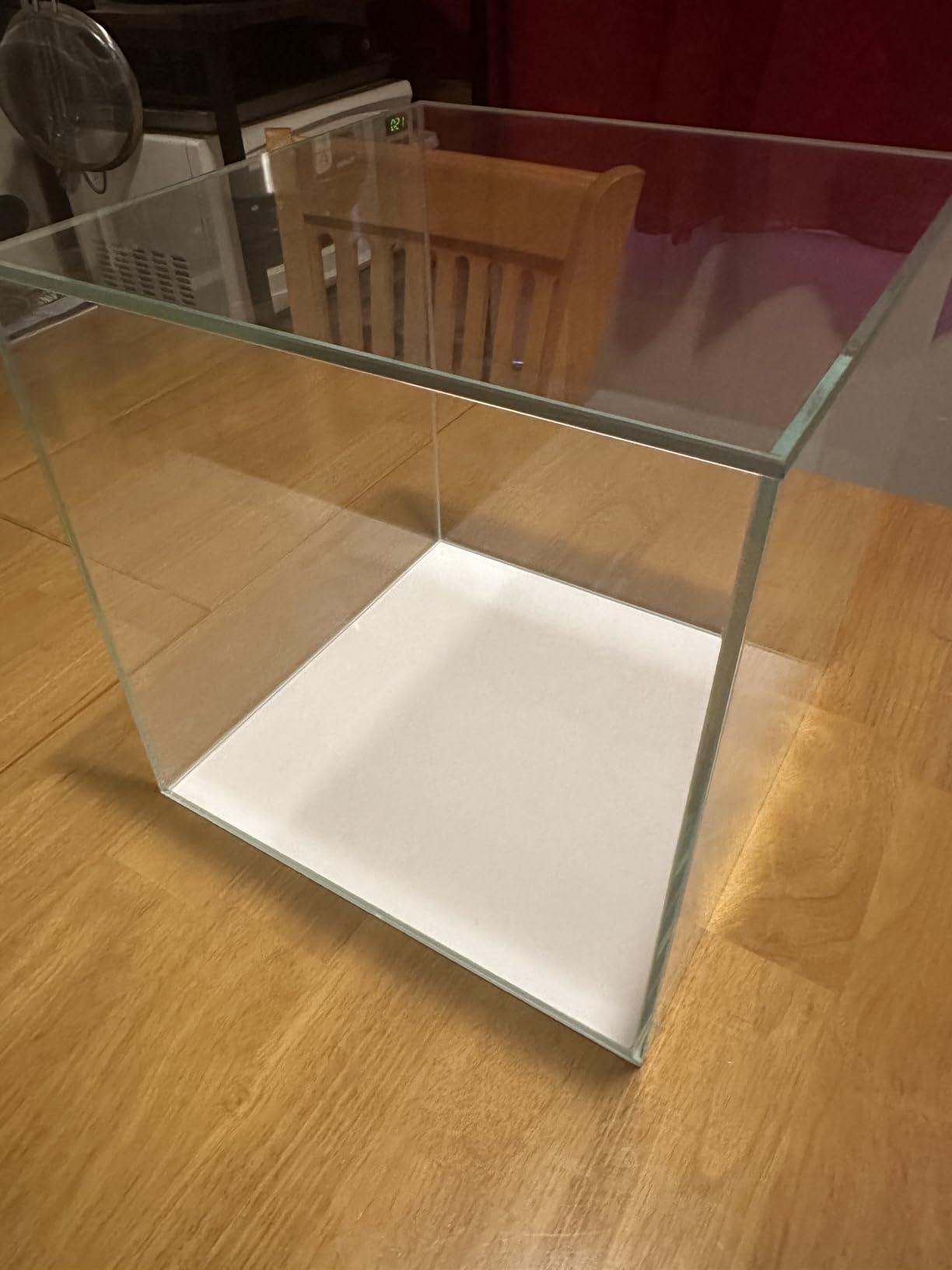 Nano Tall Rimless Aquarium Low Iron Frameless Fish Tank, Extra Clear with Floating Air Style, for Aquariums or Terrariums customer photo 2