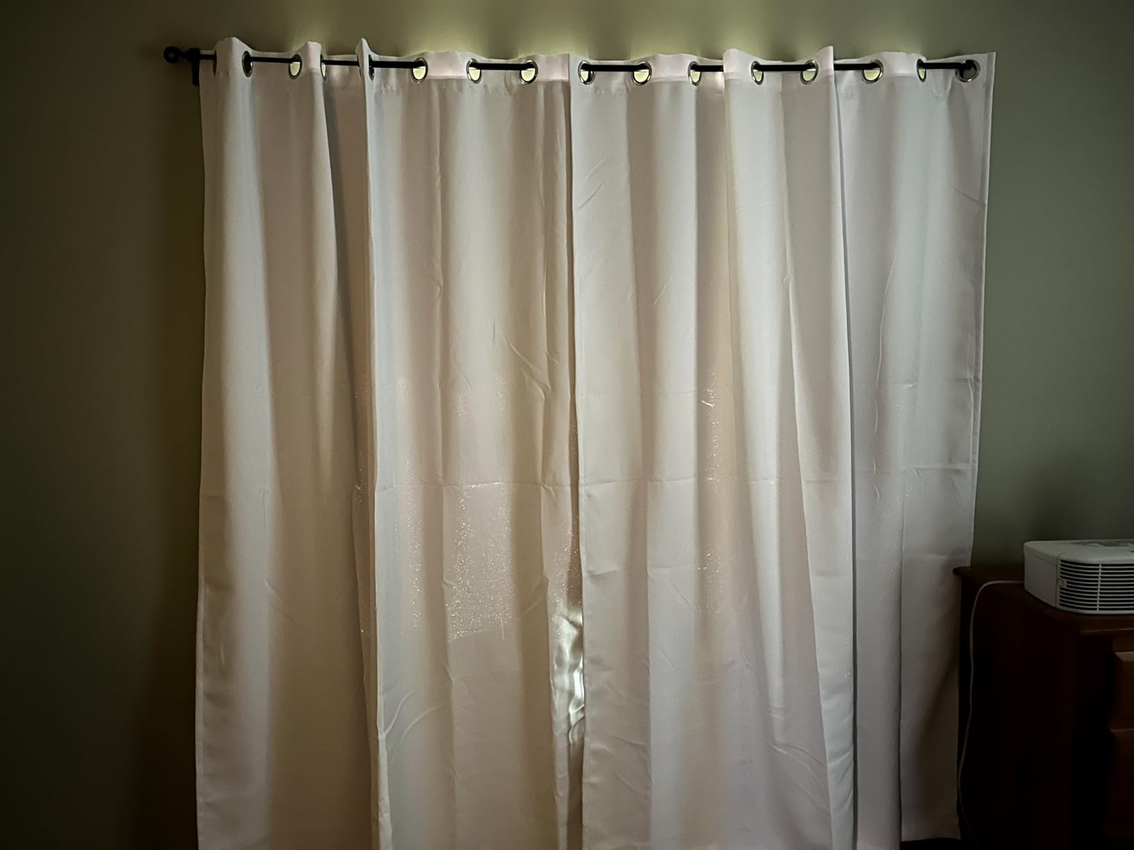BGment White Blackout Curtains 63 Inch Long - Black Out Curtains for Bedroom Thermal Insulated Curtains for Summer Grommet Total Room Darkening Window Drapes, 2 Panels, 42 x 63 Inch customer photo 1