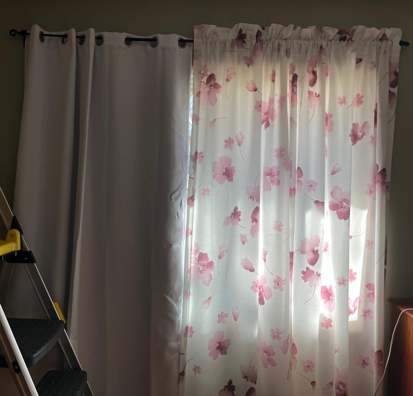 BGment White Blackout Curtains 63 Inch Long - Black Out Curtains for Bedroom Thermal Insulated Curtains for Summer Grommet Total Room Darkening Window Drapes, 2 Panels, 42 x 63 Inch customer photo 2