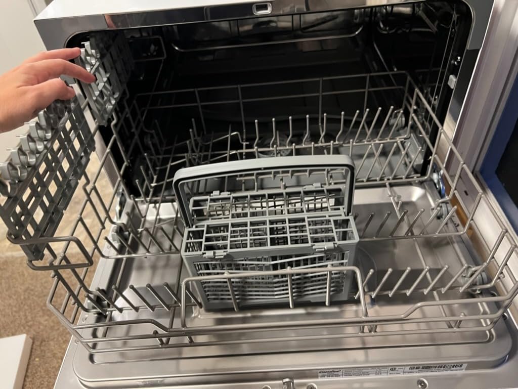 COMFEE' Portable Mini Dishwasher, Energy Star, Countertop, 6 Place Settings, with 8 Washing Programs, Speed, Baby-Care, ECO & Glass, Dish Washer for Dorm, RV & Apartment, White customer photo 1