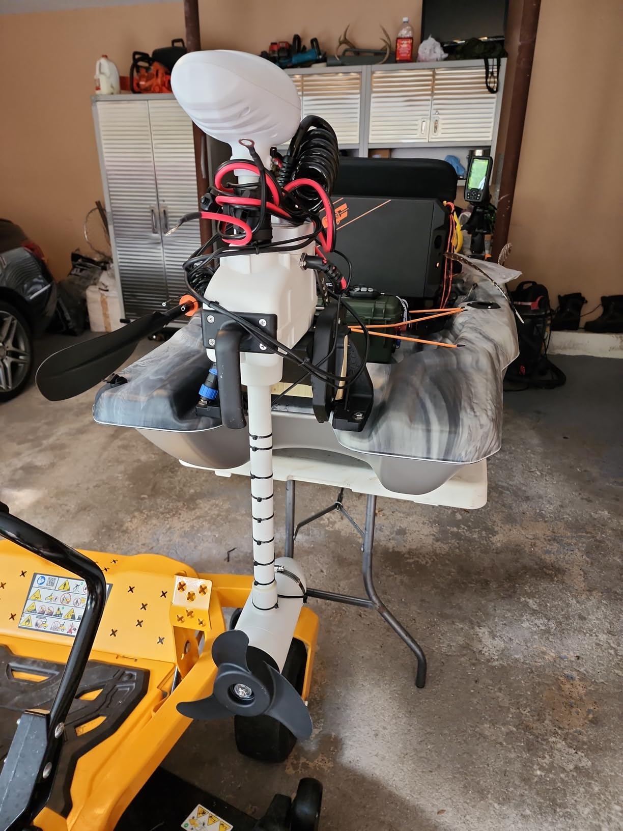 Haswing CaymanT 12V 55LB 26in. Shaft Transom Electric Trolling Motor - Includes Wireless Remote for Fishing Boats in Saltwater & Freshwater customer photo 2
