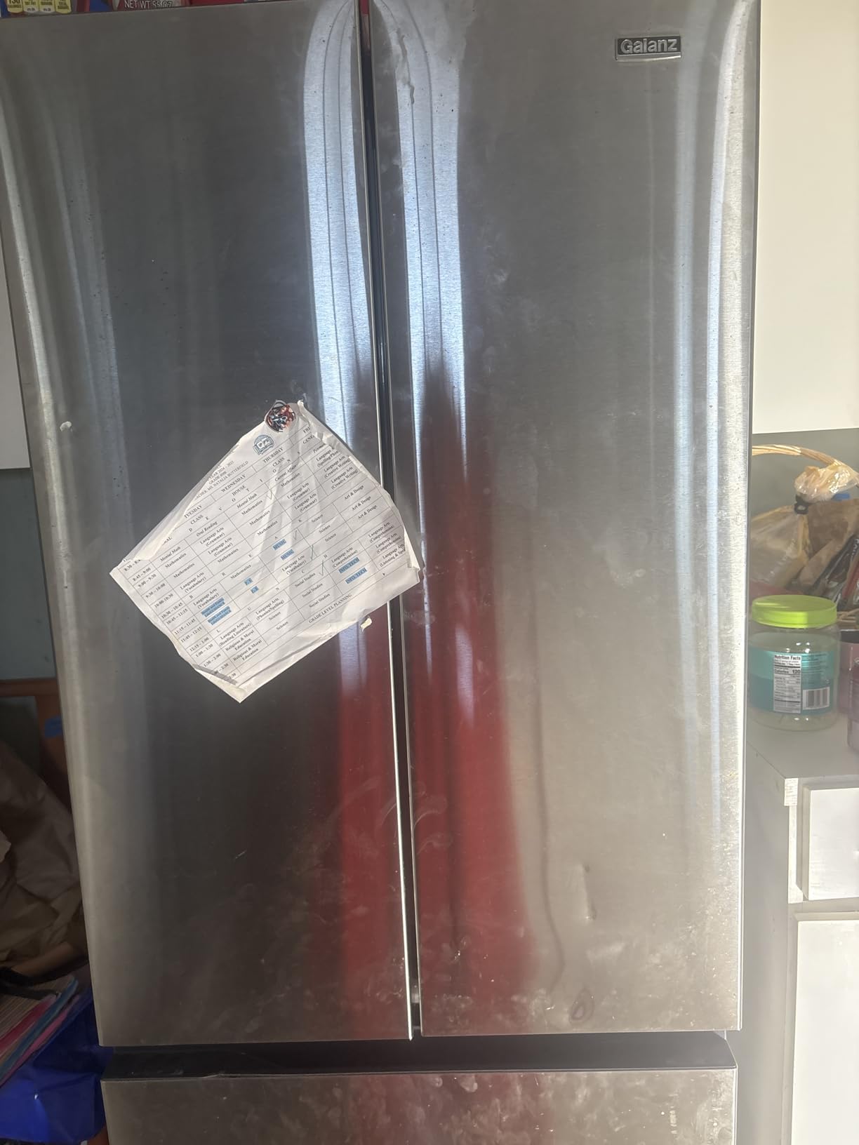 3-Door French Door Refrigerator with Bottom Freezer & Adjustable Thermostat, 16 Cu Ft, White customer photo 1