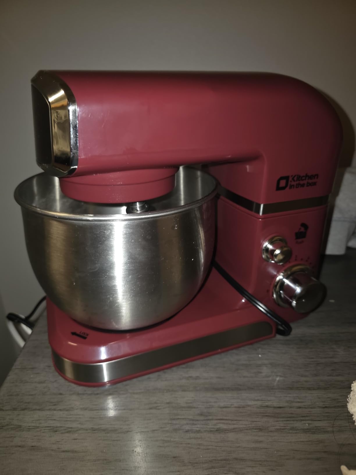 Kitchen in the box Stand Mixer,3.2Qt Small Electric Food Mixer,6 Speeds Portable Lightweight Kitchen Mixer for Daily Use with Egg Whisk,Dough Hook,Flat Beater customer photo 1