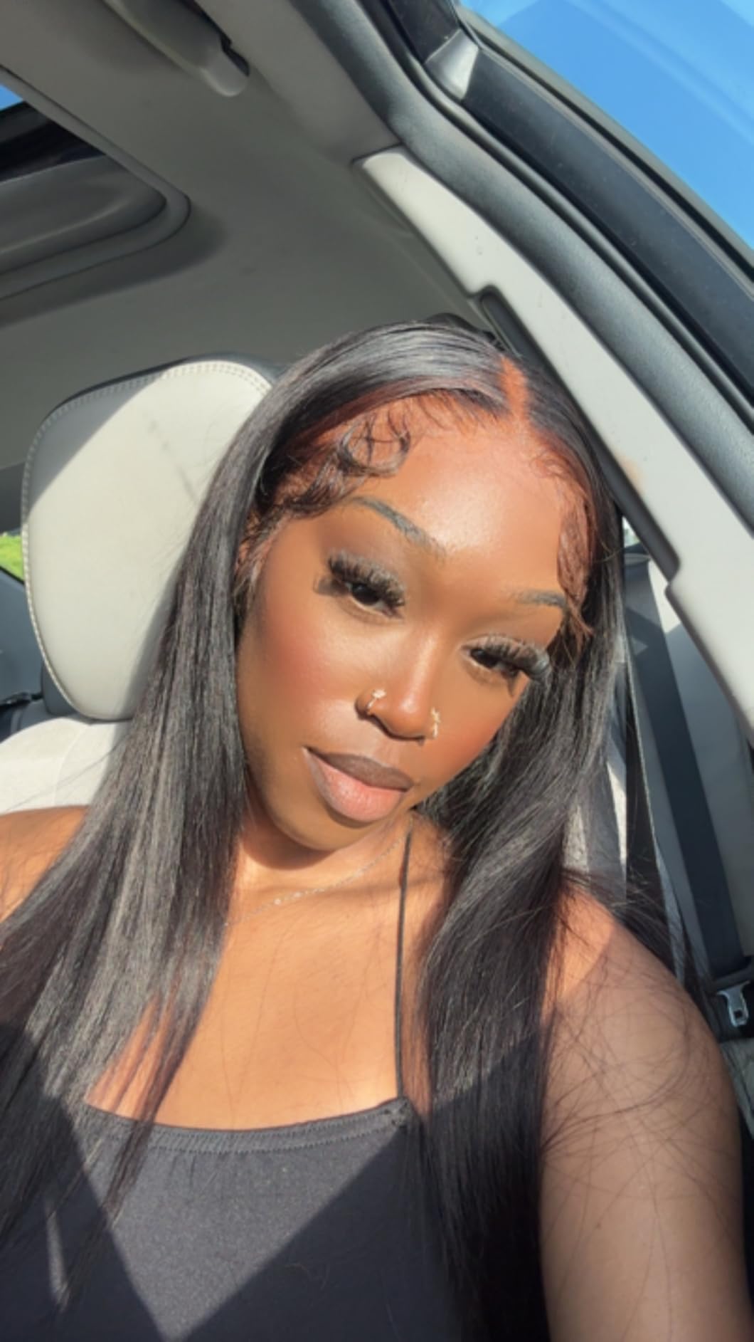 Subella HD Lace Front Wigs Human Hair Pre Plucked 220% Density 13x5 Straight Human Hair Wigs For Women 12A Transparent Glueless Frontal Wig 26inch customer photo 2