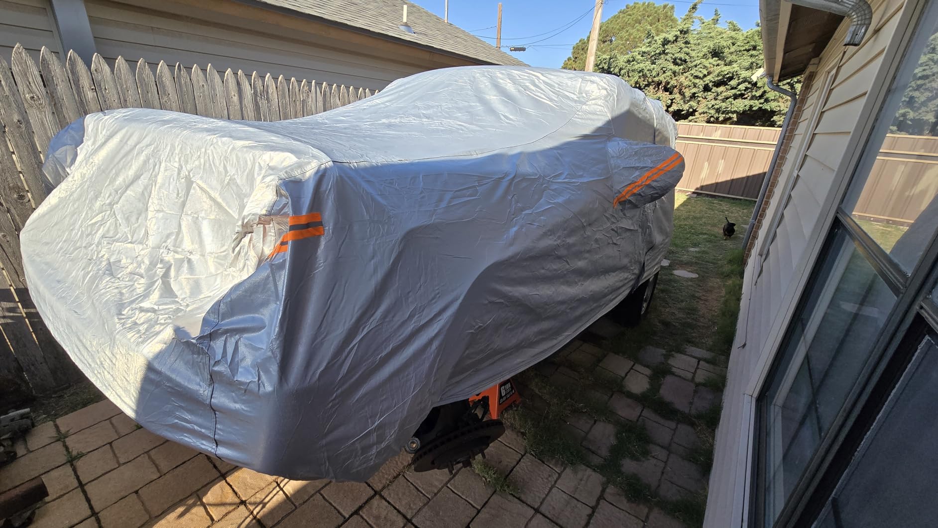 Kayme 10 Layers Car Cover for Automobiles Waterproof All Weather [See Vehicle Size Chart for Accurate Fit] Heavy Duty Full Exterior Cover Outdoor Sun Rain Snow UV Protection. Size A4 (See Size Chart) customer photo 1