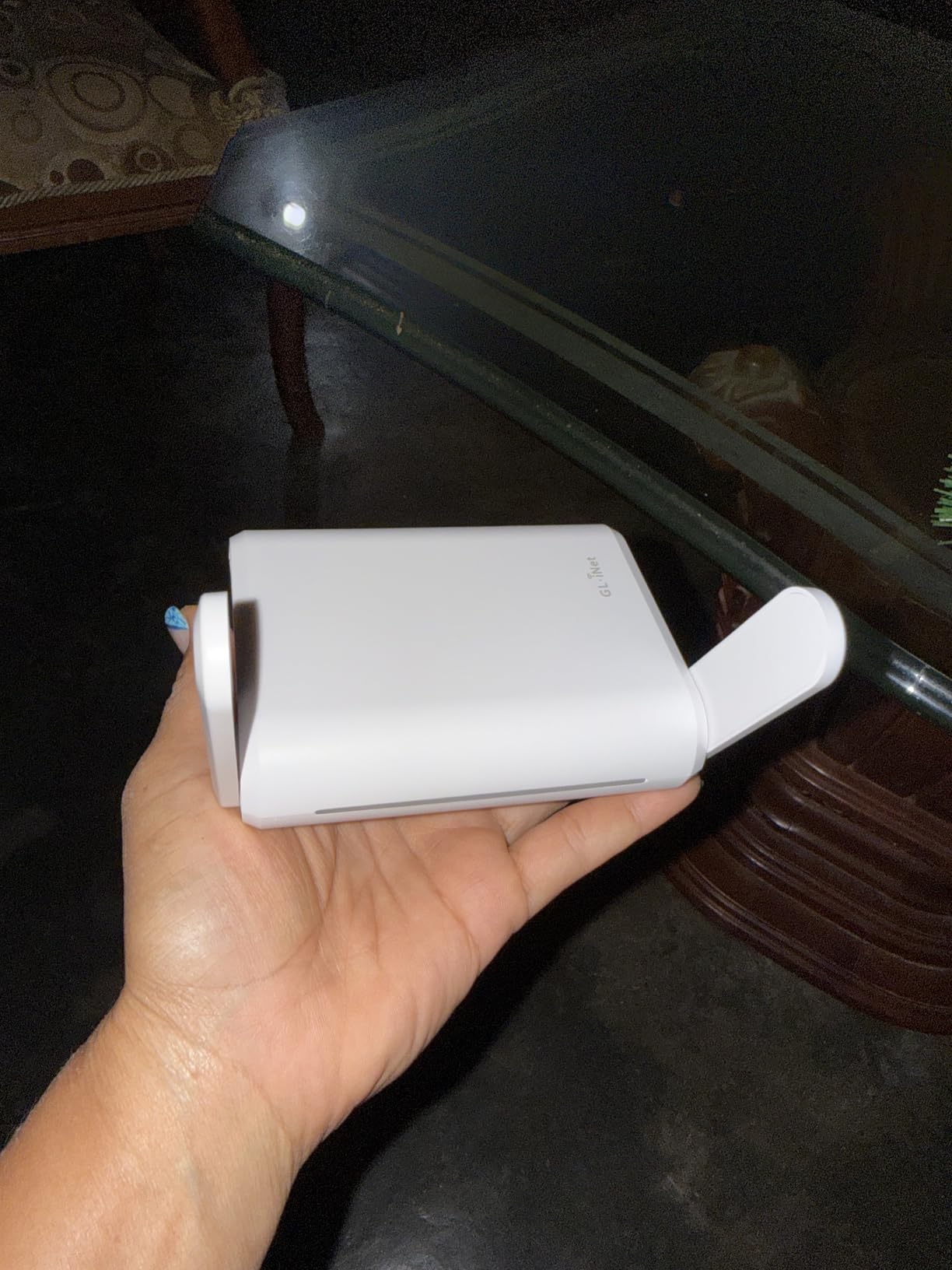 GL.iNet GL-SFT1200 (Opal) Portable WiFi Travel Router, Mini VPN Wireless Router for Fiber Optic Modem, Mobile Internet WiFi Repeater, Dual Band Openwrt Computer Routers, Home/Business/RV/Cruise customer photo 1