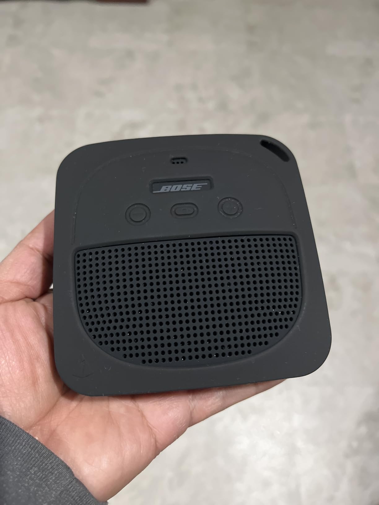 Bose SoundLink Micro Bluetooth Speaker: Small Portable Waterproof Speaker with Microphone, Stone Blue customer photo 1