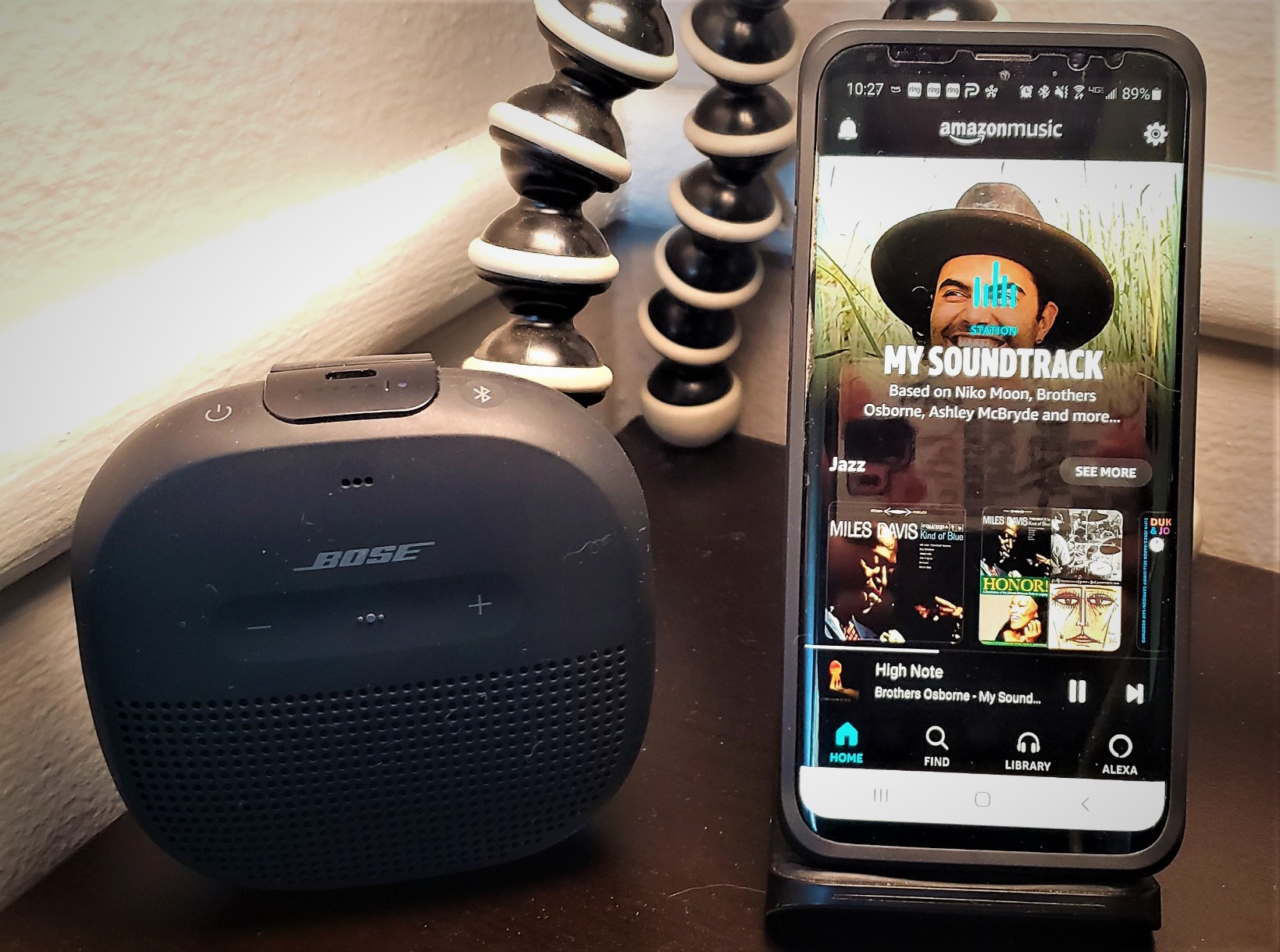 Bose SoundLink Micro Bluetooth Speaker: Small Portable Waterproof Speaker with Microphone, Stone Blue customer photo 2