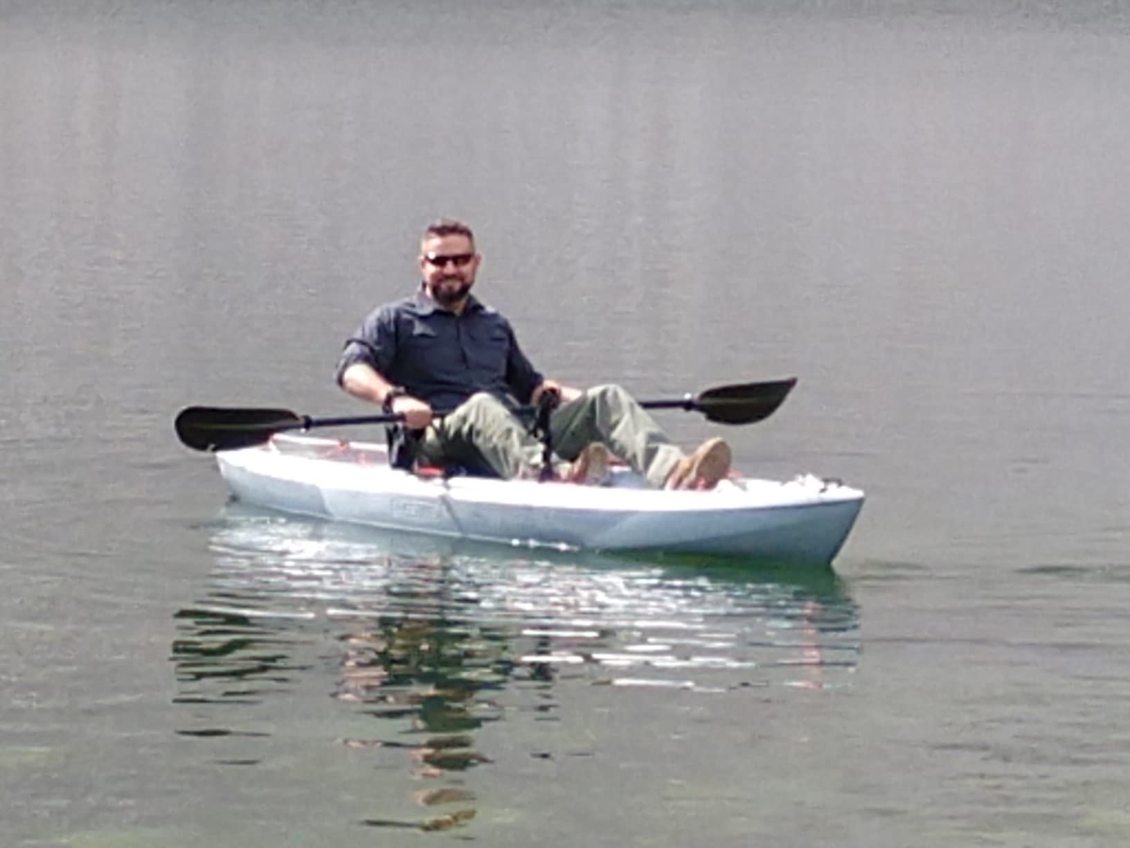 Pelican Poseidon Angler Paddle - Aluminum Shaft with Reinforced Fiberglass Blades - Lightweight, Adjustable Kayaks Paddles - Perfect for Kayak Fishing customer photo 2