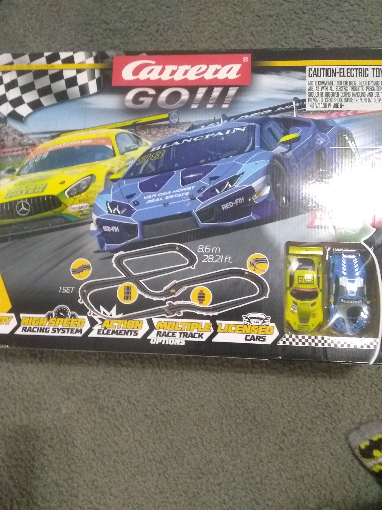 Carrera GO 62477 Disney Pixar Cars Neon Nights Electric Slot Car Racing Kids Toy Race Track Set Includes 2 Controllers and 2 Cars in 1:43 Scale customer photo 2