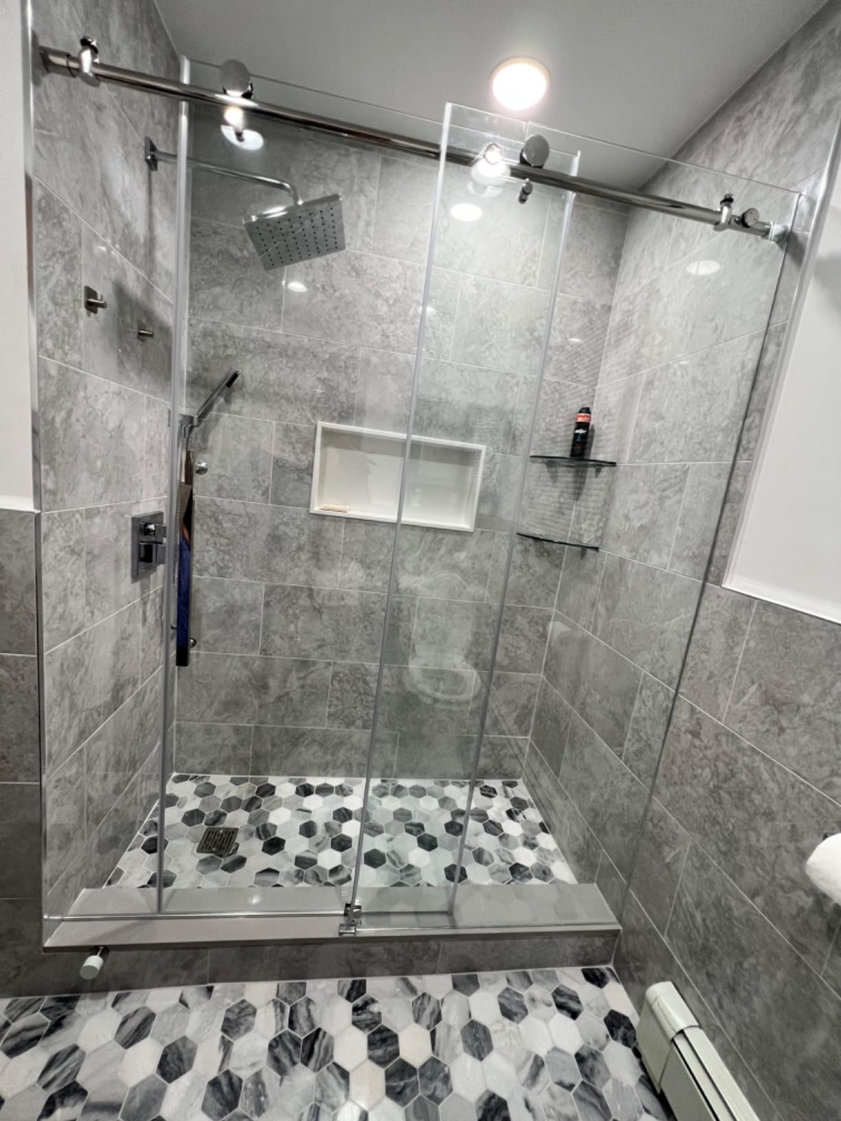 DELAVIN Frameless Shower Door, 56-60