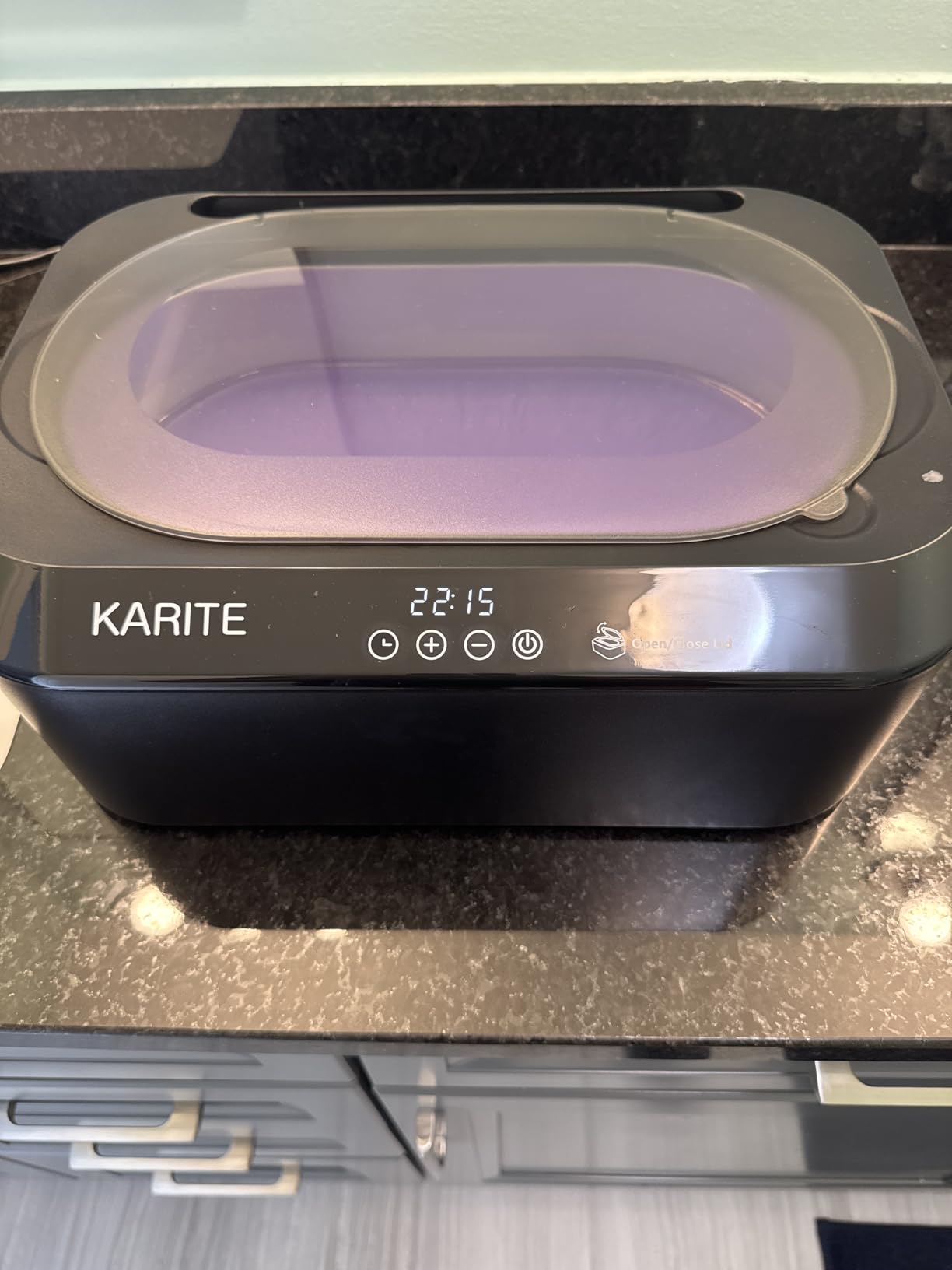 KARITE Paraffin Wax Machine for Hands and Feet with Auto Open Lid - 20Min Fast Wax Meltdown, Precision Temperature Control, 4500ml Paraffin Warmer with 8Pack Refills customer photo 2