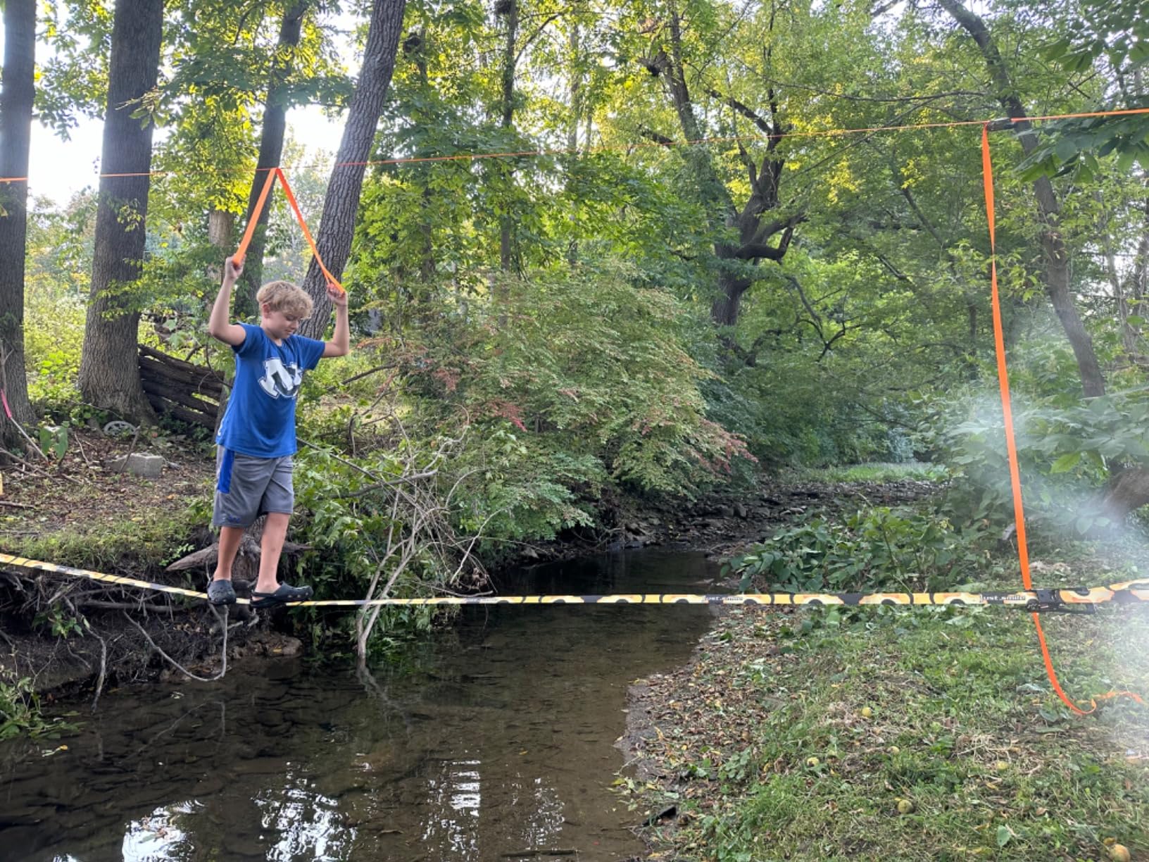 Slackline Kit Slakcline Longer 65ft with Tree Protectors Arm Trainer and Carry Bag, Slack Lines for Backyared for Kids and Adults customer photo 1