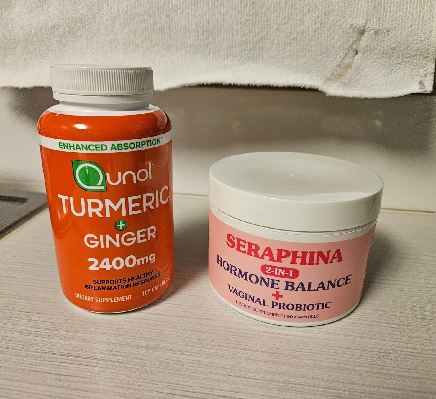 Qunol Turmeric Curcumin with Black Pepper & Ginger, 2400mg Turmeric Extract with 95% Curcuminoids, Extra Strength Supplement, Enhanced Absorption, Joint Support, 105 Count customer photo 2