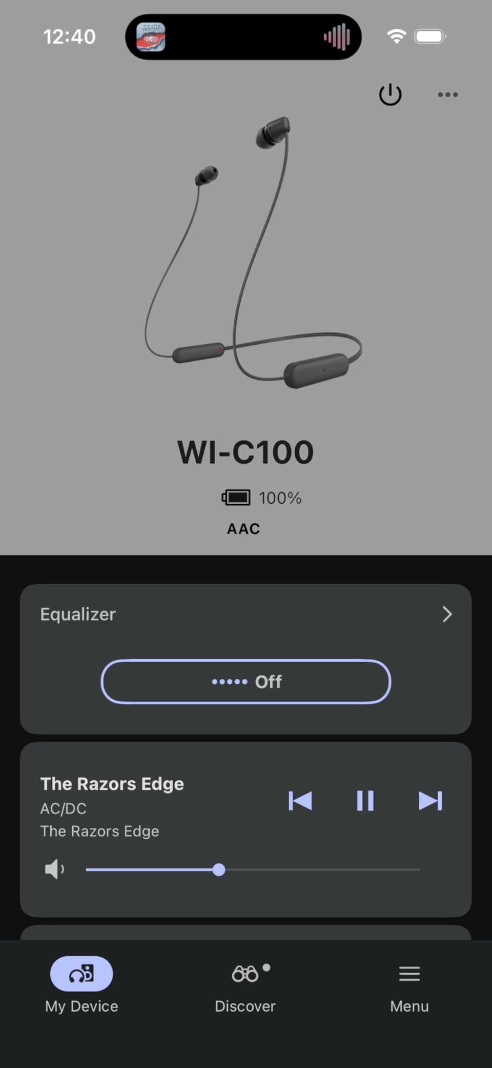 Sony WI-C100 Wireless in-Ear Bluetooth Headphones with Built-in Microphone, Black customer photo 2