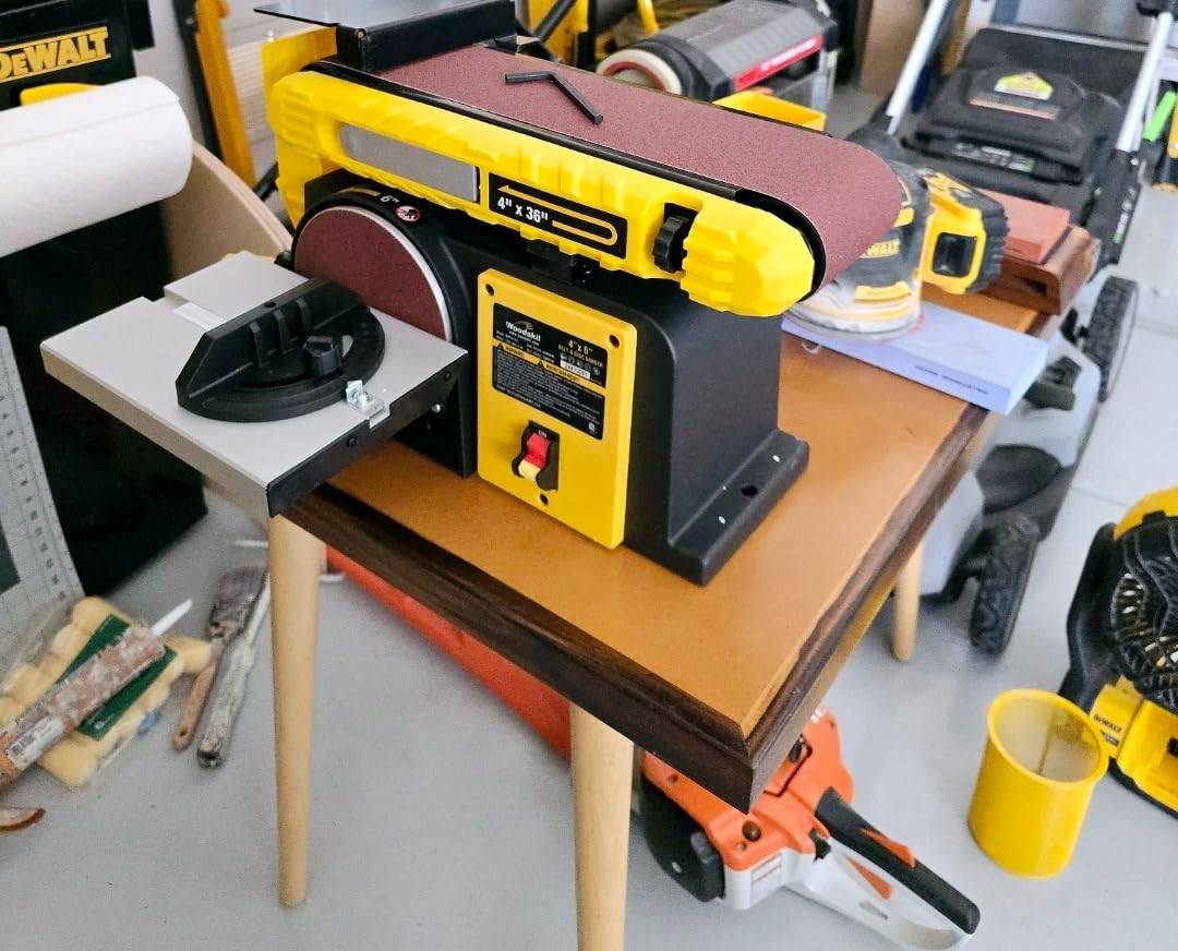 Woodskil 4.5-Amp Belt & Disc Sander Combo, 4x36 in. Belt & 6 in. Disc Sander with 3/4HP Motor, Upgraded Model customer photo 2