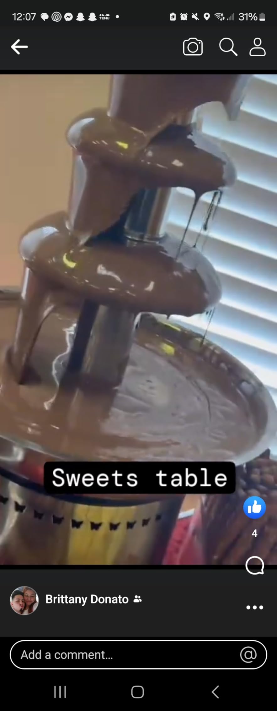 Chocolate Fountain 110V Electric 5-Tiers Digital Chocolate Fountain Melting Machine Heating Fondue Fountain, 4kg Capacity customer photo 1