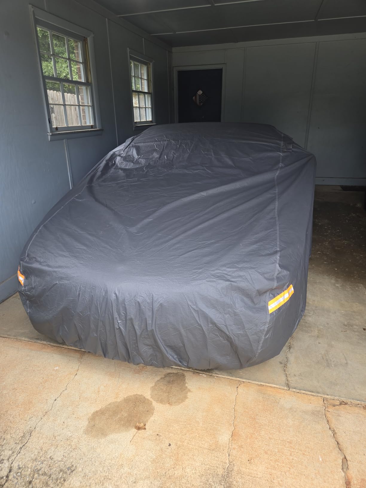 GUNHYI 16 Layers Car Cover Waterproof All Weather, Heavy Duty Outdoor Car Cover Universal Fit Sedan Toyota Camry, Tesla Model 3, Honda Accord, Nissan Altima, Kia K5/Stinger, Hyundai Sonata etc. customer photo 1