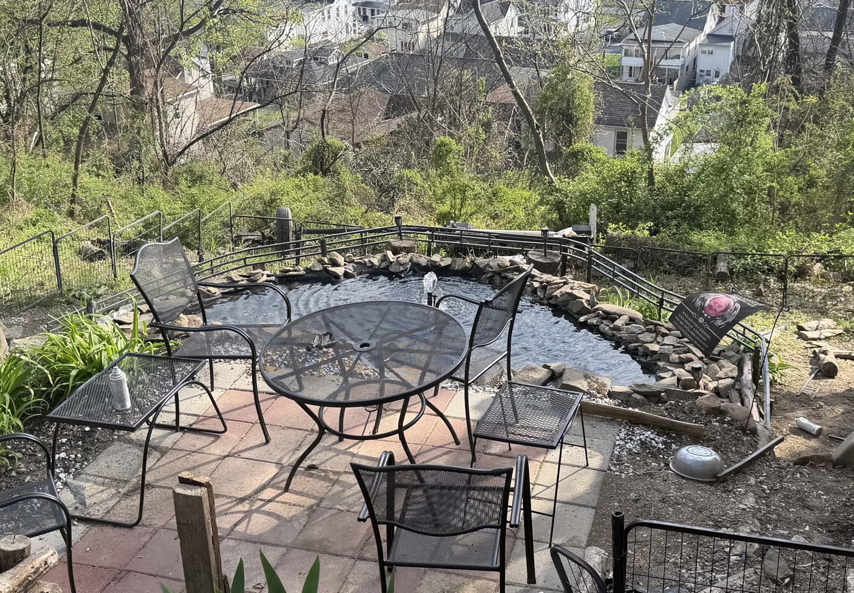 ToLanbbt Pond Liner 7 x 10 Ft, 20 Mil HDPE UV Resistant Preformed Pond Liner Easy Cutting, Underlayment for Fountain, Waterfall, Koi Ponds and Water Garden (Black) customer photo 2