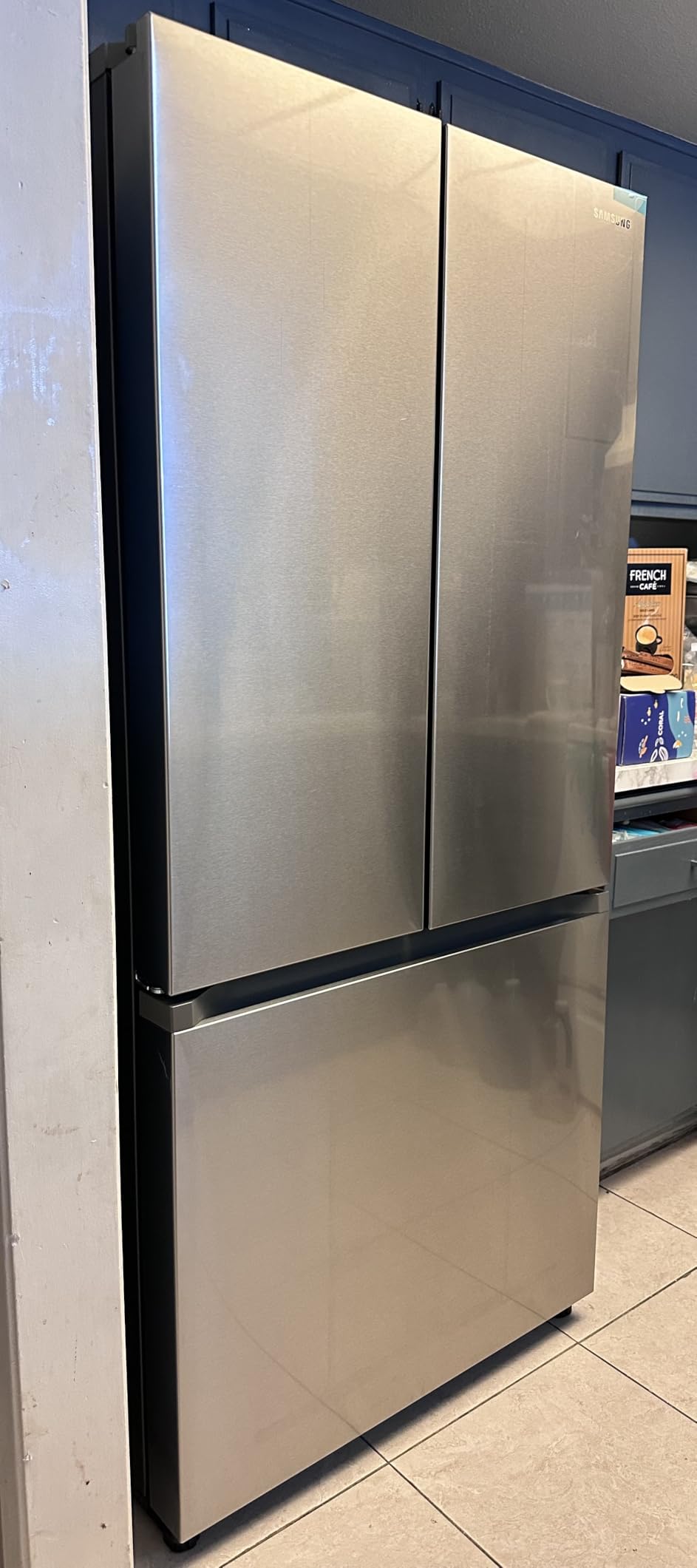 Samsung 30 Cu. Ft. Bespoke 3-Door French Door Refrigerator with AutoFill Water Pitcher, Stainless Steel, RF30BB6200QLAA customer photo 2