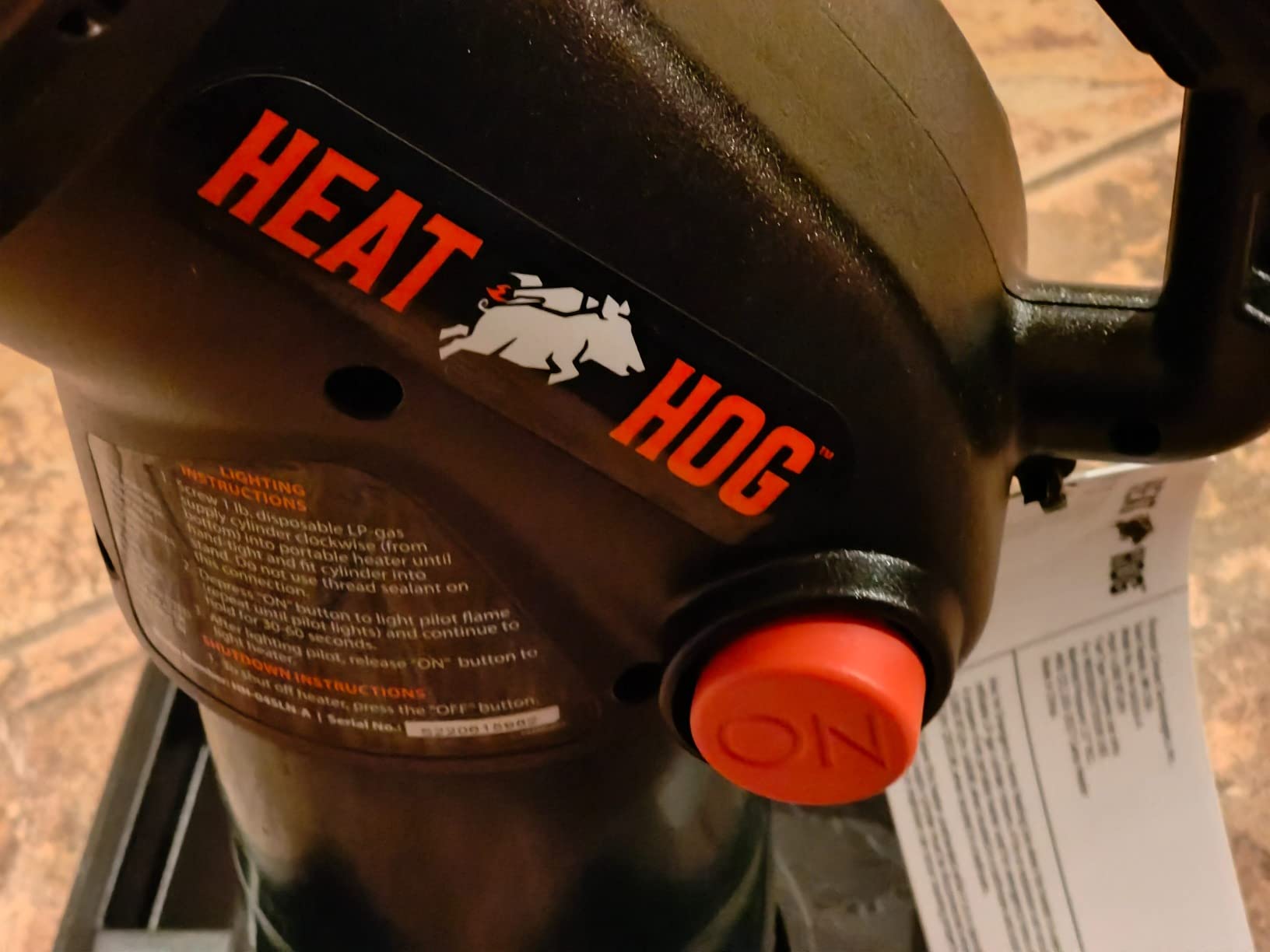Heat Hog 4,000 BTU Portable Propane Radiant Space Heater, Indoor, Outdoor, Garage, Camping, Outdoor Sports, Boating, RVs, Angled Design, Gas Powered customer photo 2