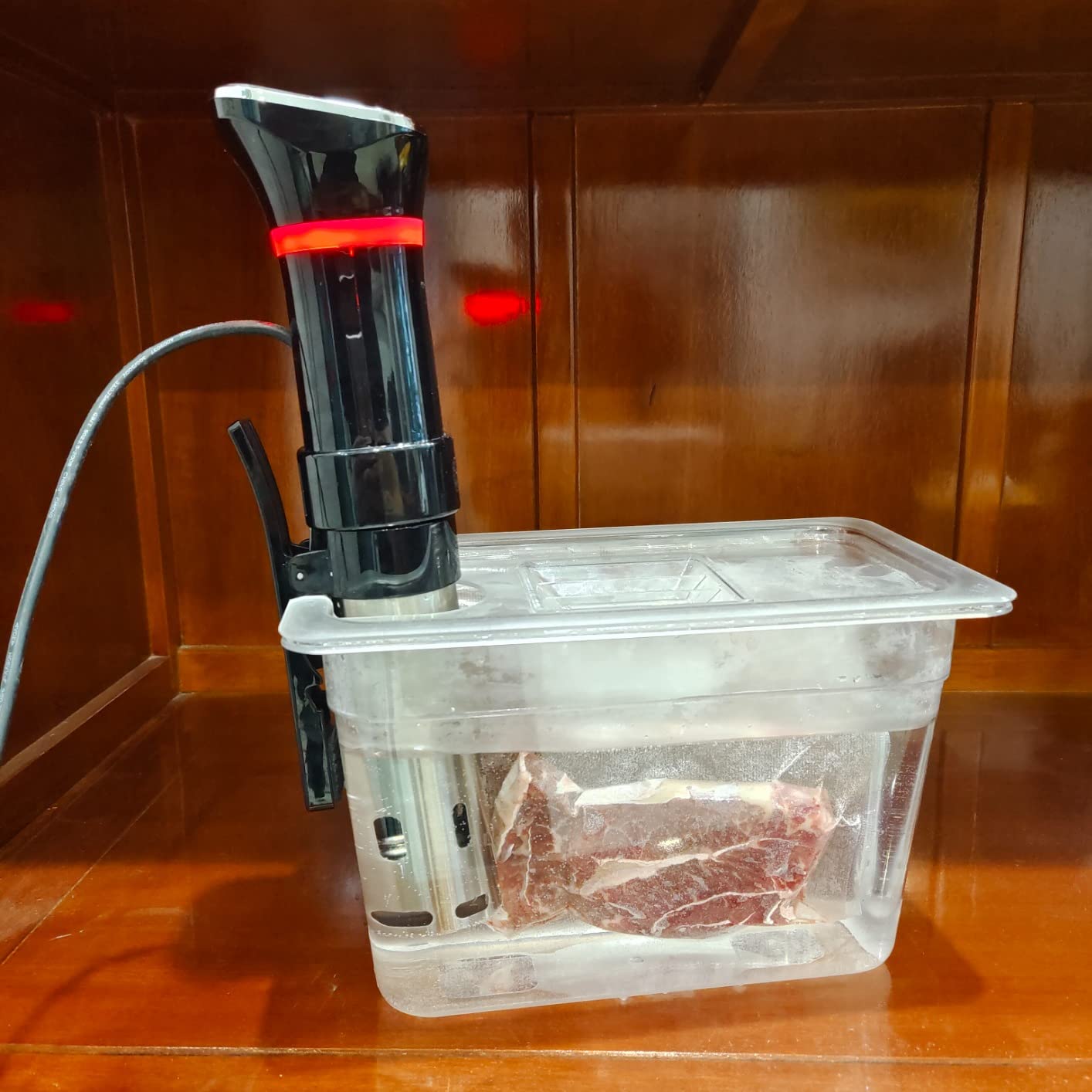 Sous Vide Precision Cooker, 1100 Watts, Sous Vide Machine Kit, Immersion Circulator, With 6L Water Container and 10pcs Sous Vide Bags customer photo 2