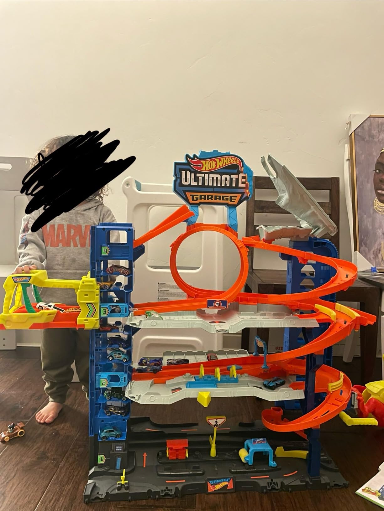 Hot Wheels City Ultimate Garage Track Set with 2 Die-Cast Toy Cars & Car-Eating Dragon, Stores 50+ Vehicles, 4 Levels customer photo 1