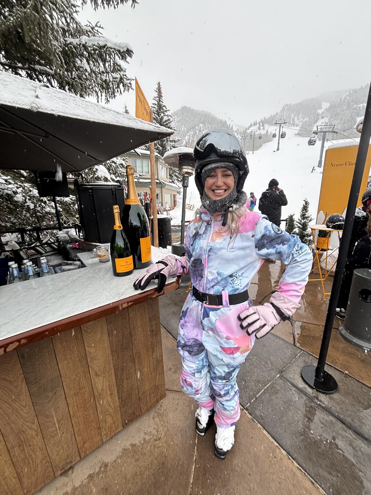 Ski Suit Women Snowsuit Slim One Piece Jumpsuit Snow Jackets Waterproof Winter Windproof Outdoor Sports Warm customer photo 1