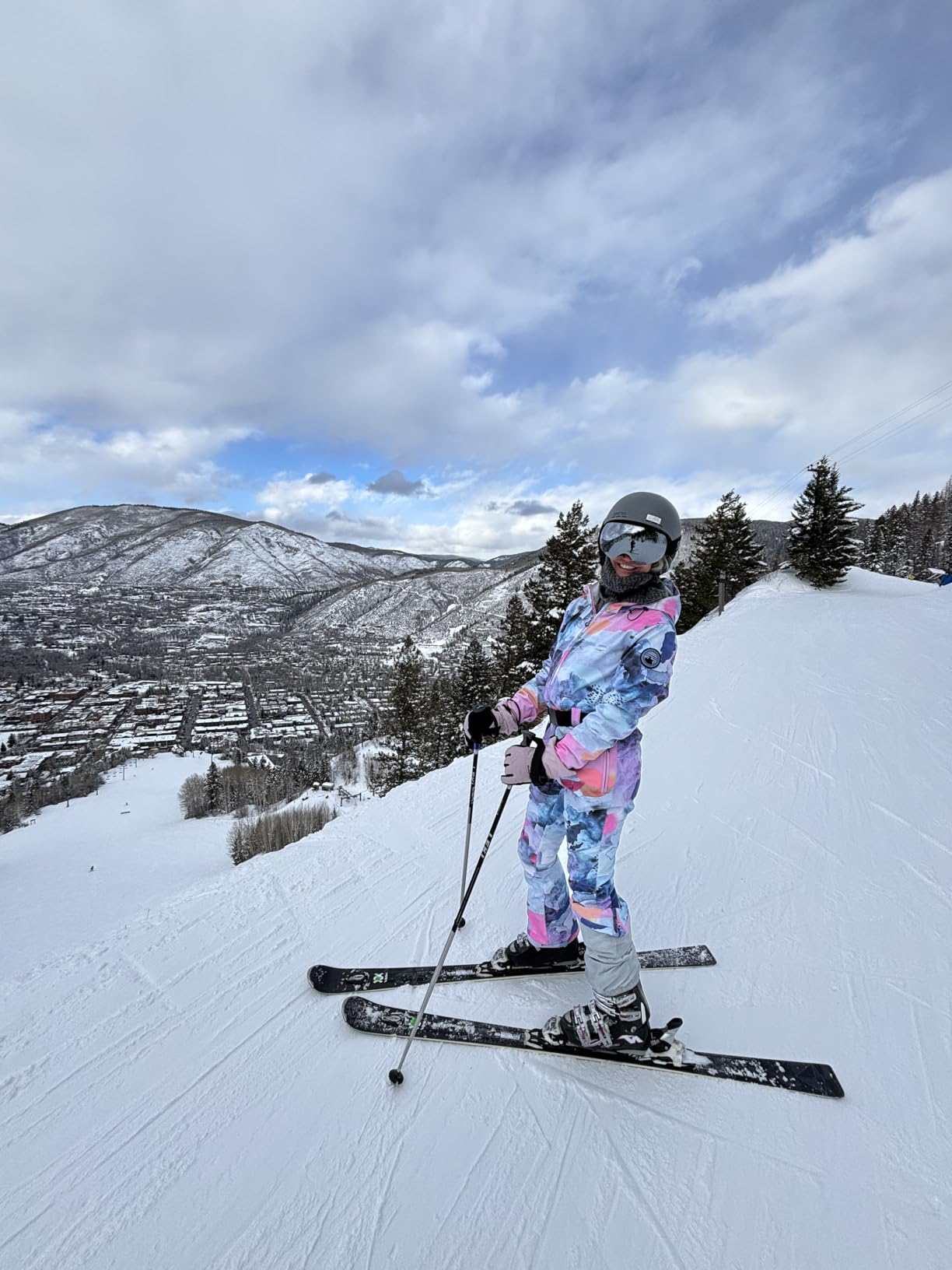 Ski Suit Women Snowsuit Slim One Piece Jumpsuit Snow Jackets Waterproof Winter Windproof Outdoor Sports Warm customer photo 2