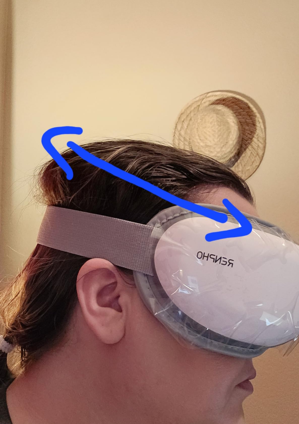 RENPHO Eyeris Smart Eye Massager with App Control, Fathers Day Birthday Gift for Husband Dad, FSA Eligible HSA Eye Mask with Heat for Head Tension Dry Eyes, Wireless Music customer photo 1