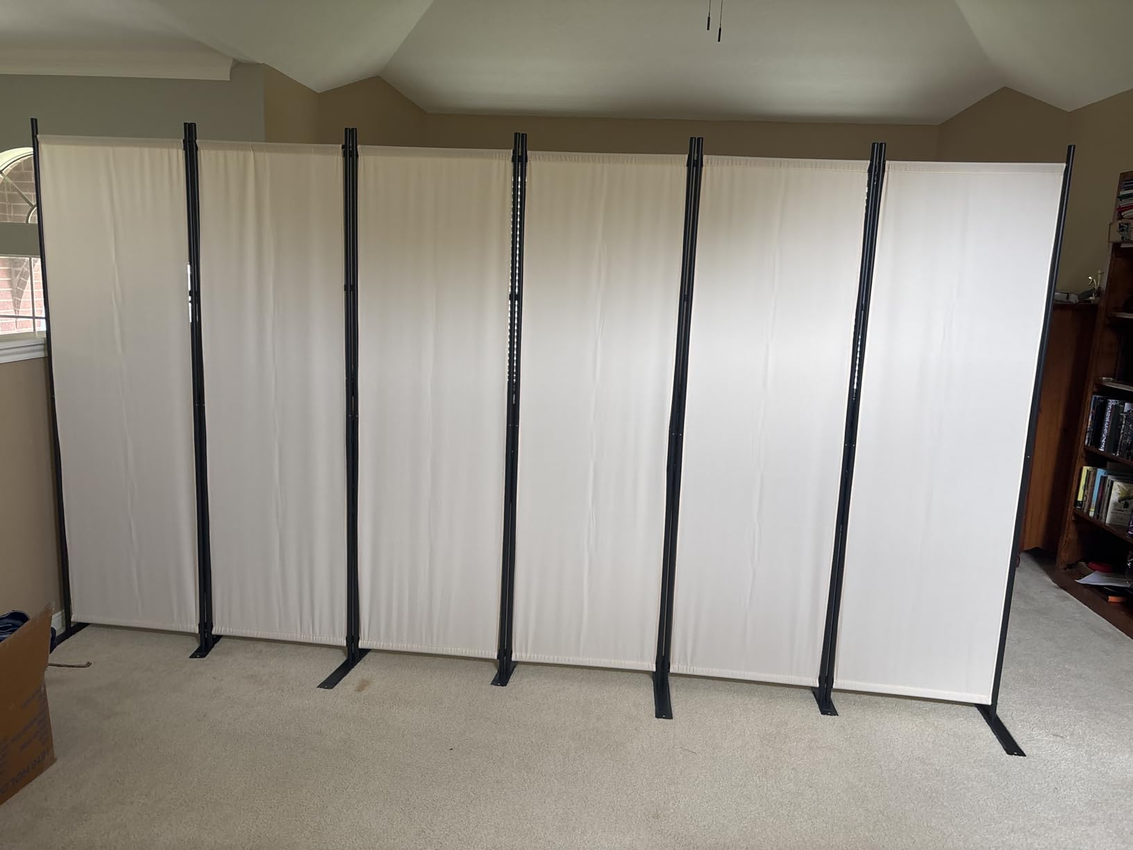 Room Divider 6FT Portable Room Dividers and Folding Privacy Screens, 88'' W Fabric Divider for Room Separation, 4 Panel Partition Room Dividers Screen customer photo 1