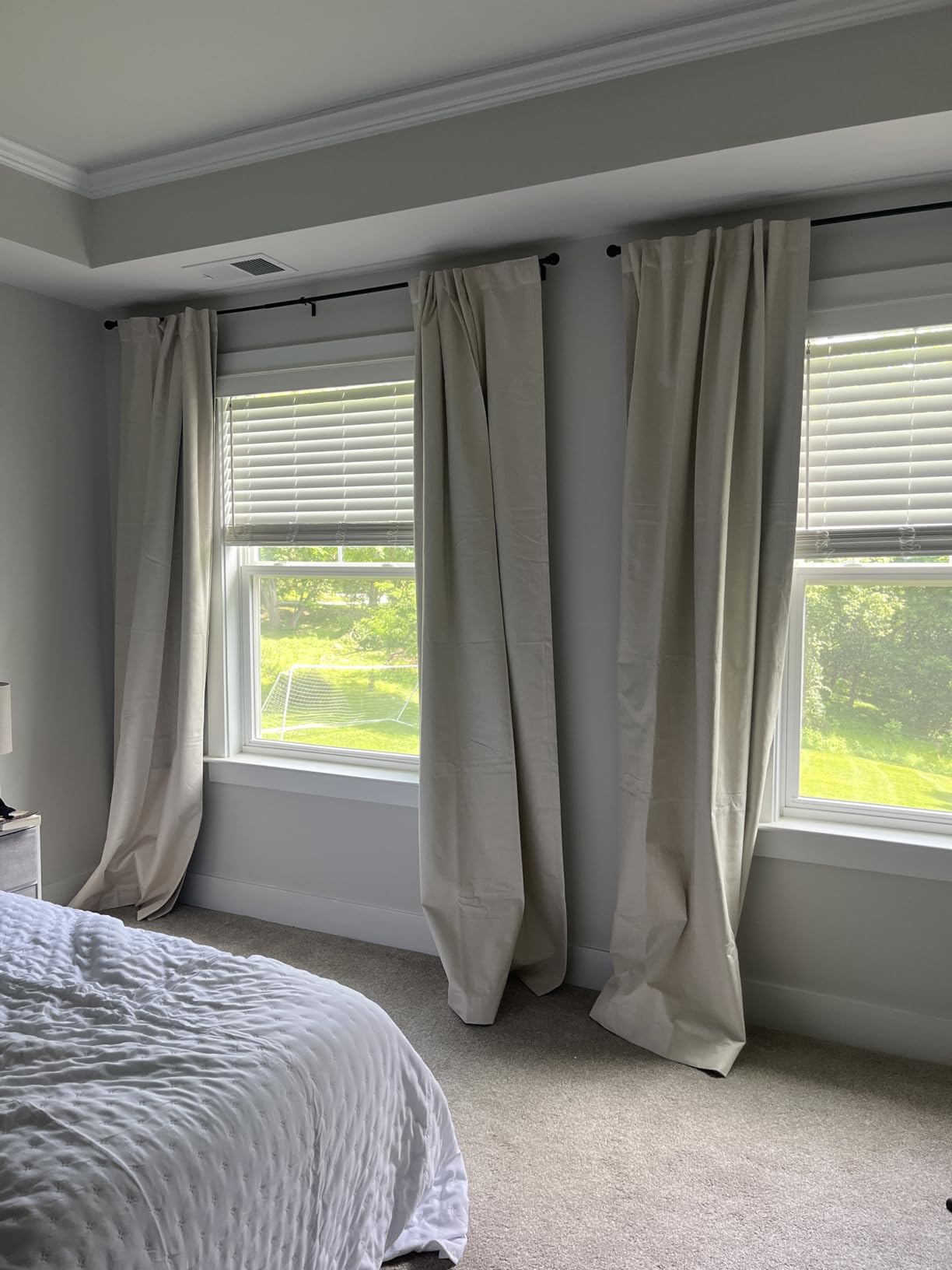 100% Blackout Shield Blackout Curtains for Bedroom 84 Inches Long, Back Tab/Rod Pocket Living Room Drapes, Thermal Insulated Blackout Curtains 2 Panels Set, 50