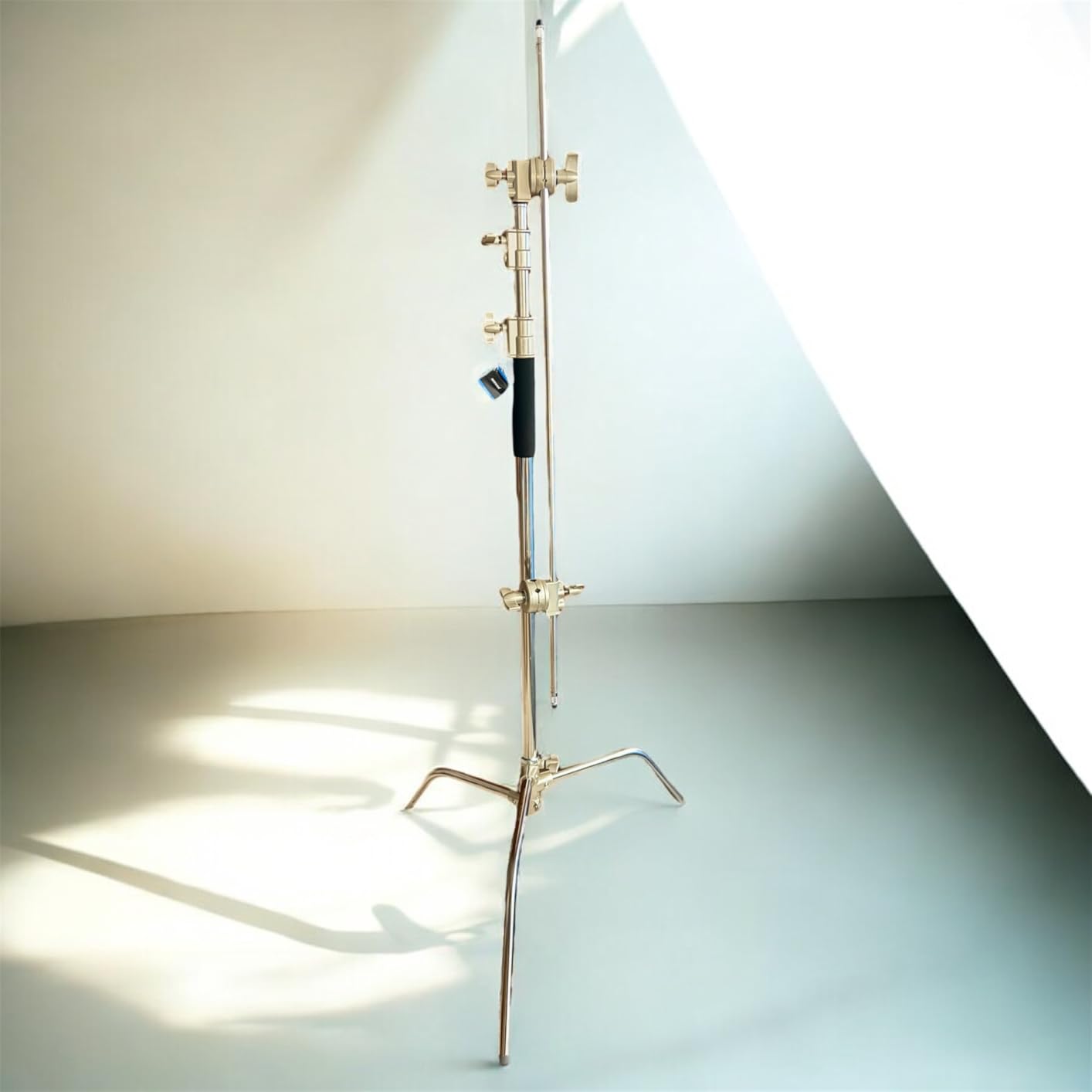 NEEWER C Stand with Boom Arm Pro 100% Stainless Steel, Max Height 10.8ft/330cm Air Cushion Heavy Duty Photography Light Stand with 4.2ft/128cm Holding Arm for Monolight Softbox Reflector customer photo 1