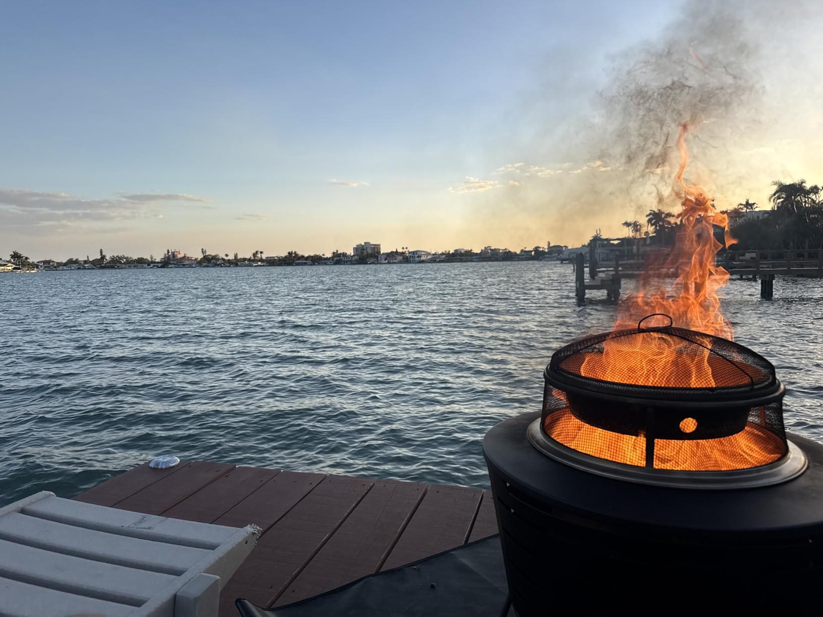TIKI 27.5-Inch Smokeless Reunion Fire Pit, Large Outdoor Fire Pit for Gatherings, Wood Burning with Removable Ash Pan & Weather-Resistant Cover, Modern Black Design - Perfect for Patio & Backyard customer photo 2