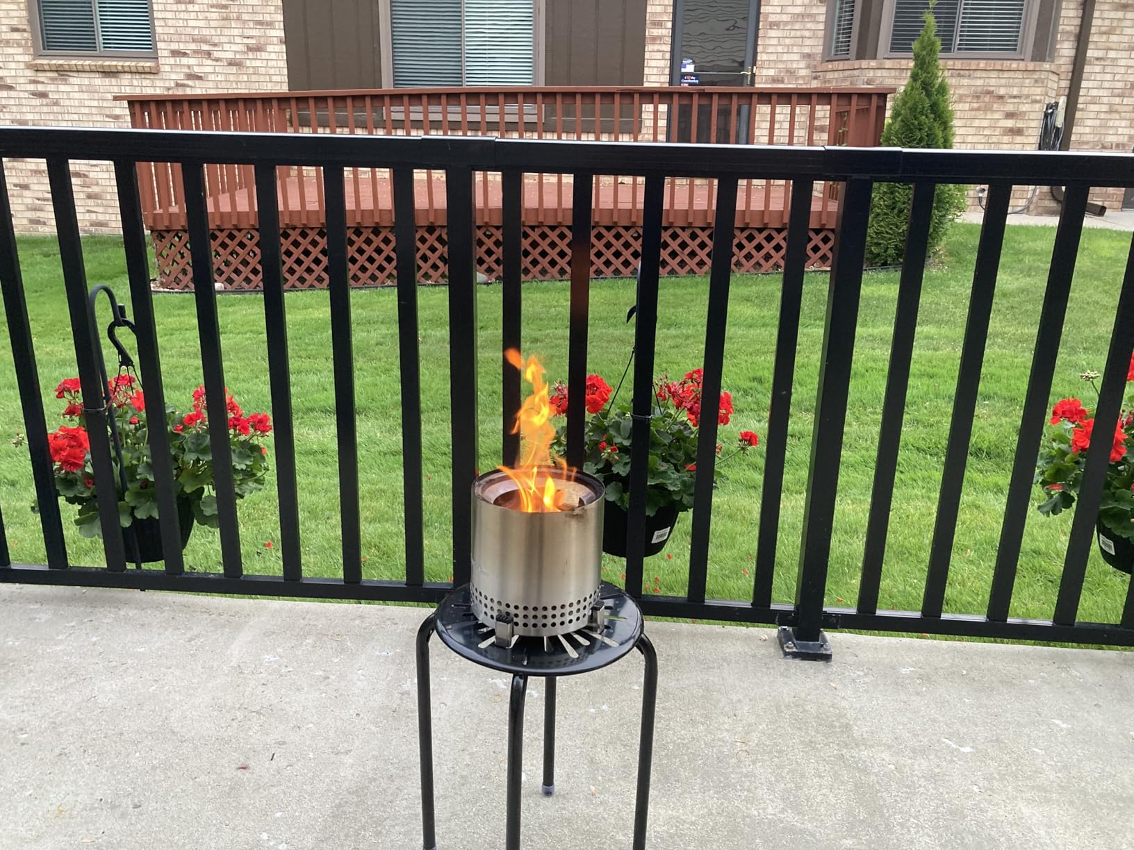Solo Stove Mesa XL, 7 Inch Tabletop Fire Pit with Stand - Smokeless, Stainless Steel Fire Pit for Camping, Outdoor & Patio- Wood Burning or Pellet Fueled Portable Bonfire, 2.3lbs customer photo 1