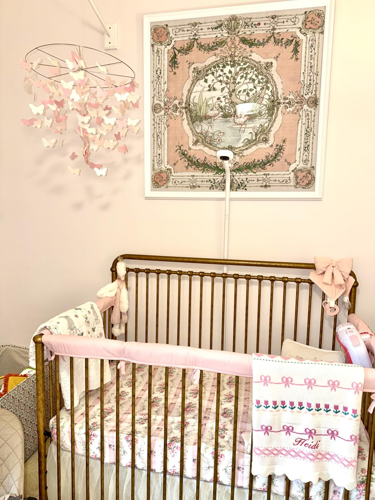 Nanit Pro Baby Monitor Floor Stand Accessory - Baby Monitor Stand, Baby Camera Floor Stand & Holder for Crib and Bassinet, Camera Monitor Mount & Baby Monitor Holder (Camera not included) customer photo 2