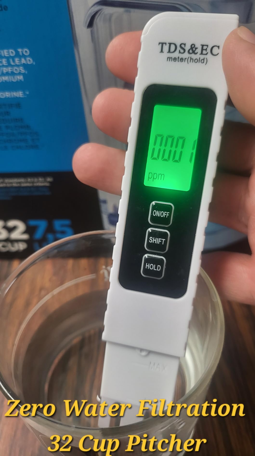 ZeroWater 32-Cup 5-Stage Water Filter Dispenser with Instant Read Out - 0 TDS for Improved Tap Water Taste - IAPMO Certified to Reduce Lead, Chromium, and PFOA/PFOS customer photo 1