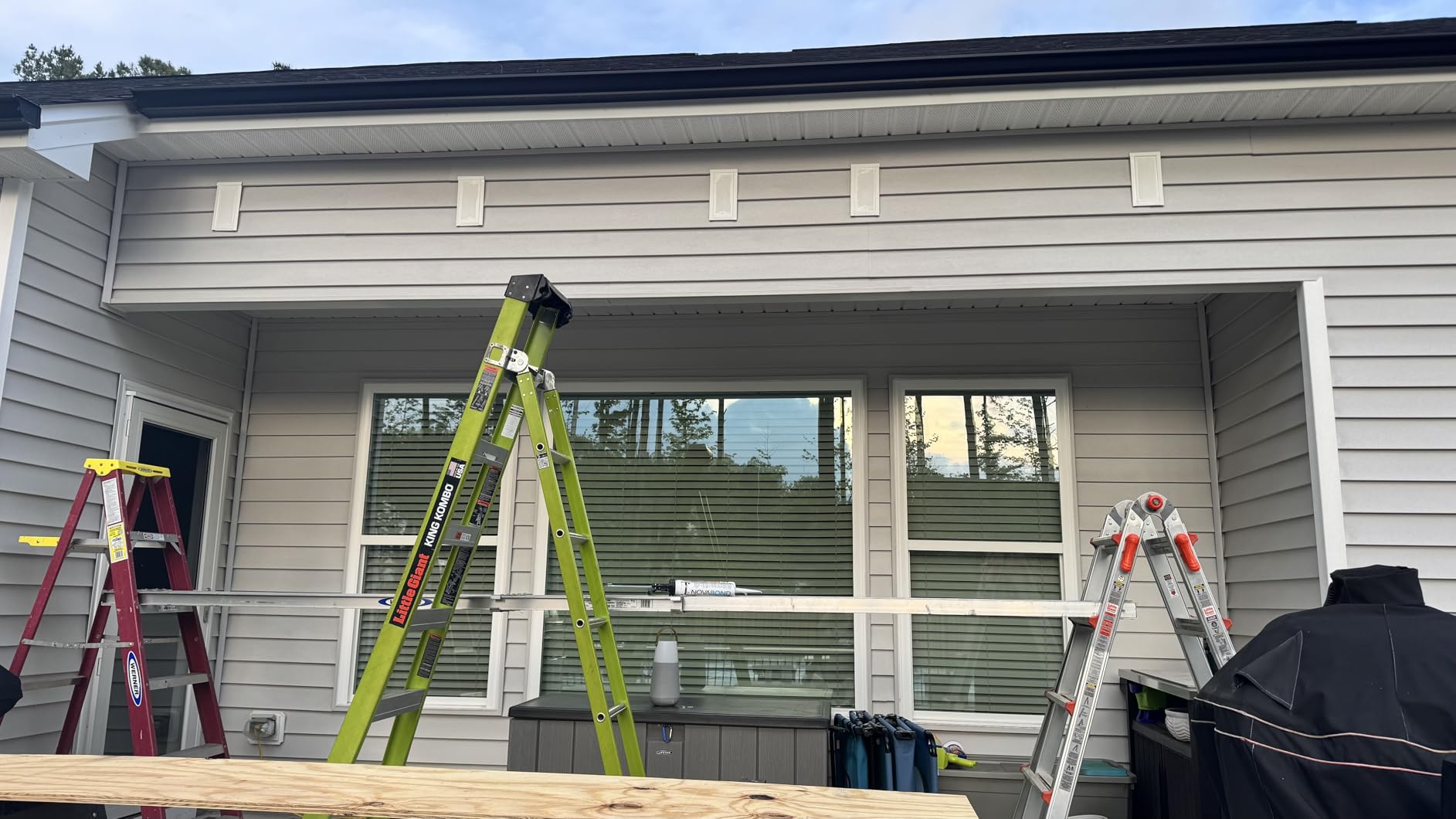ADVANING Luxury Series, 12'x10' Electric Retractable Awning, Premium Quality Fully Assembled UV+ Sun Shade Canopy, Heather Gray, EA1210-A112H2 customer photo 2